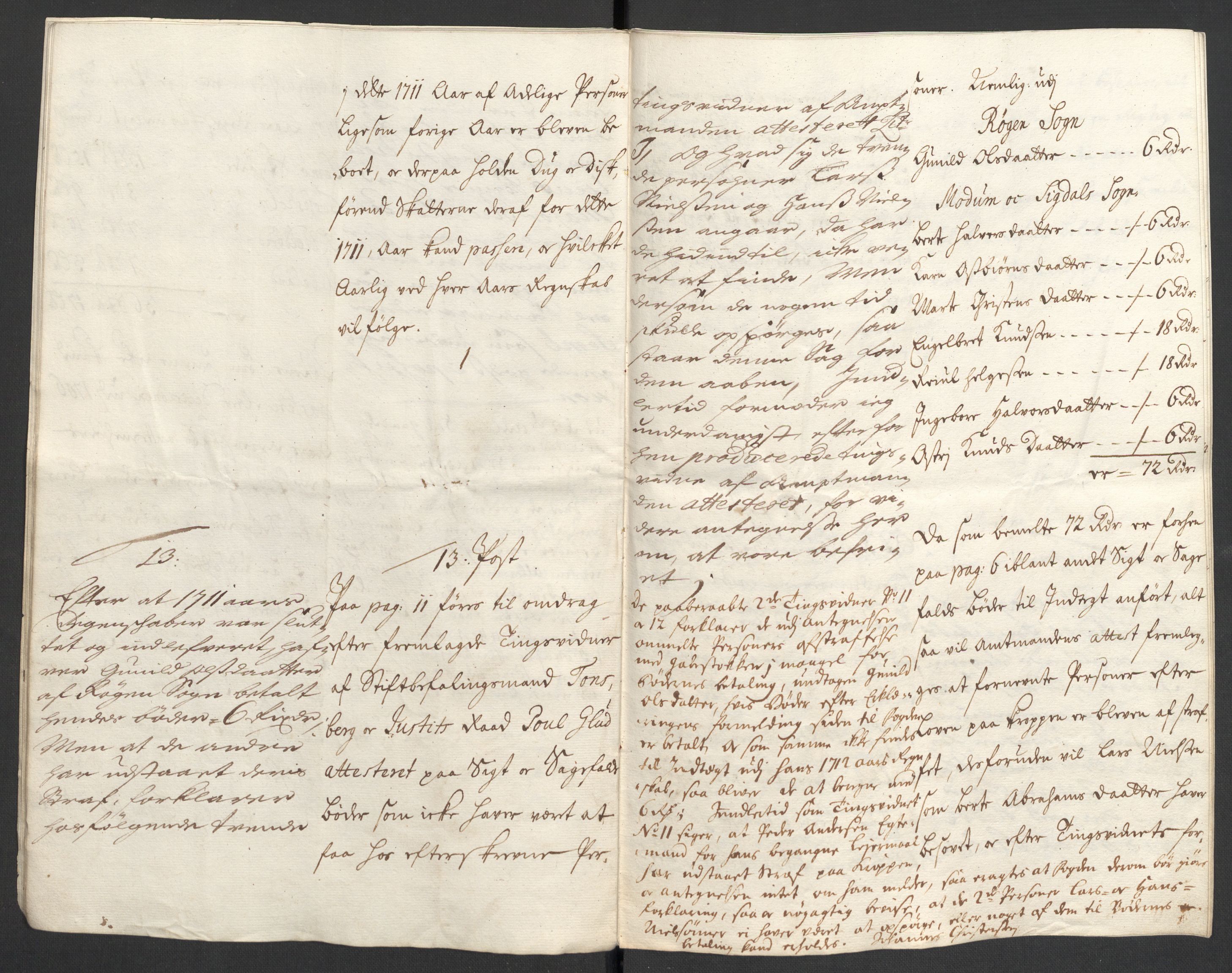 Rentekammeret inntil 1814, Reviderte regnskaper, Fogderegnskap, AV/RA-EA-4092/R31/L1705: Fogderegnskap Hurum, Røyken, Eiker, Lier og Buskerud, 1711, p. 377