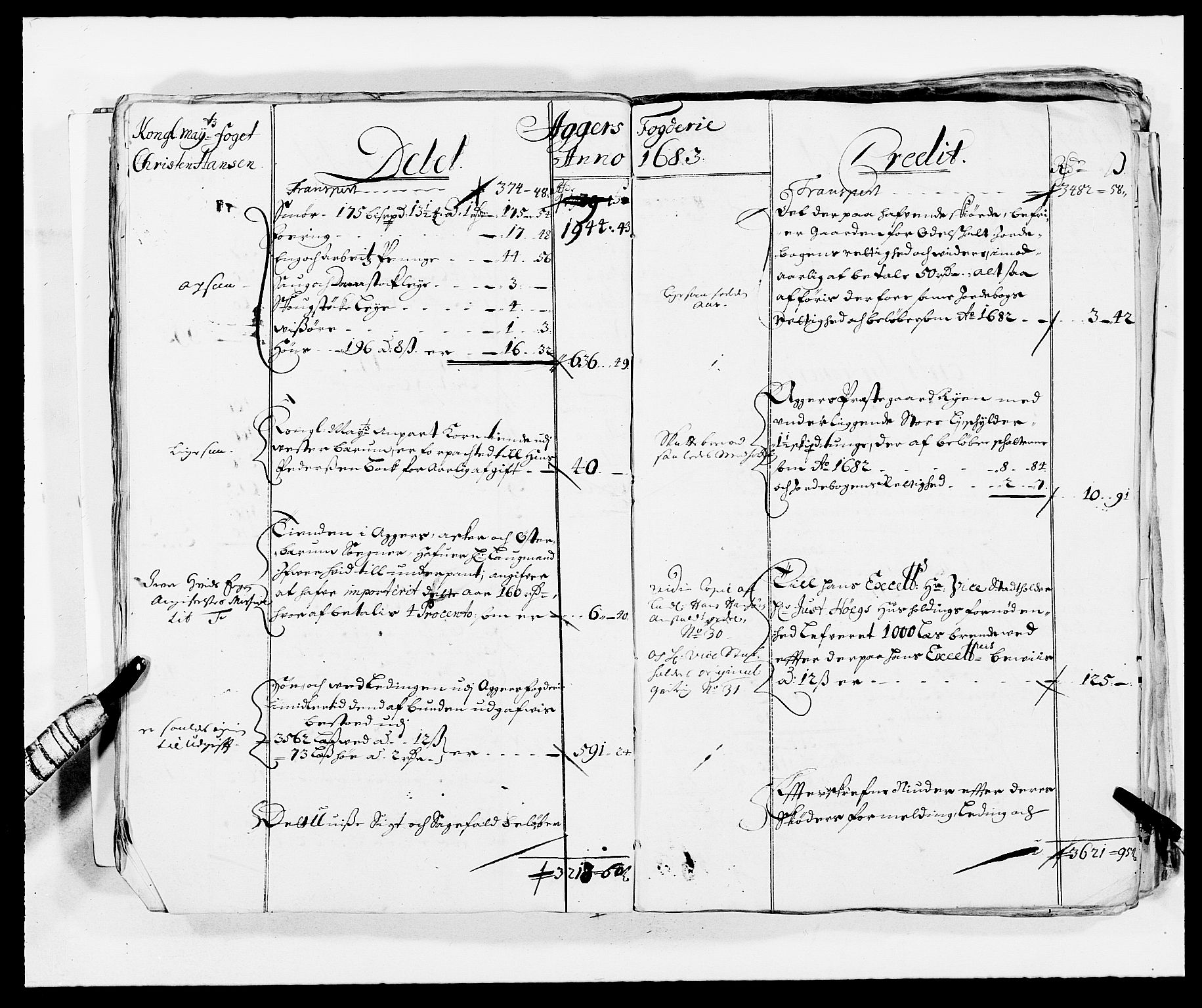 Rentekammeret inntil 1814, Reviderte regnskaper, Fogderegnskap, AV/RA-EA-4092/R08/L0420: Fogderegnskap Aker, 1682-1691, p. 21