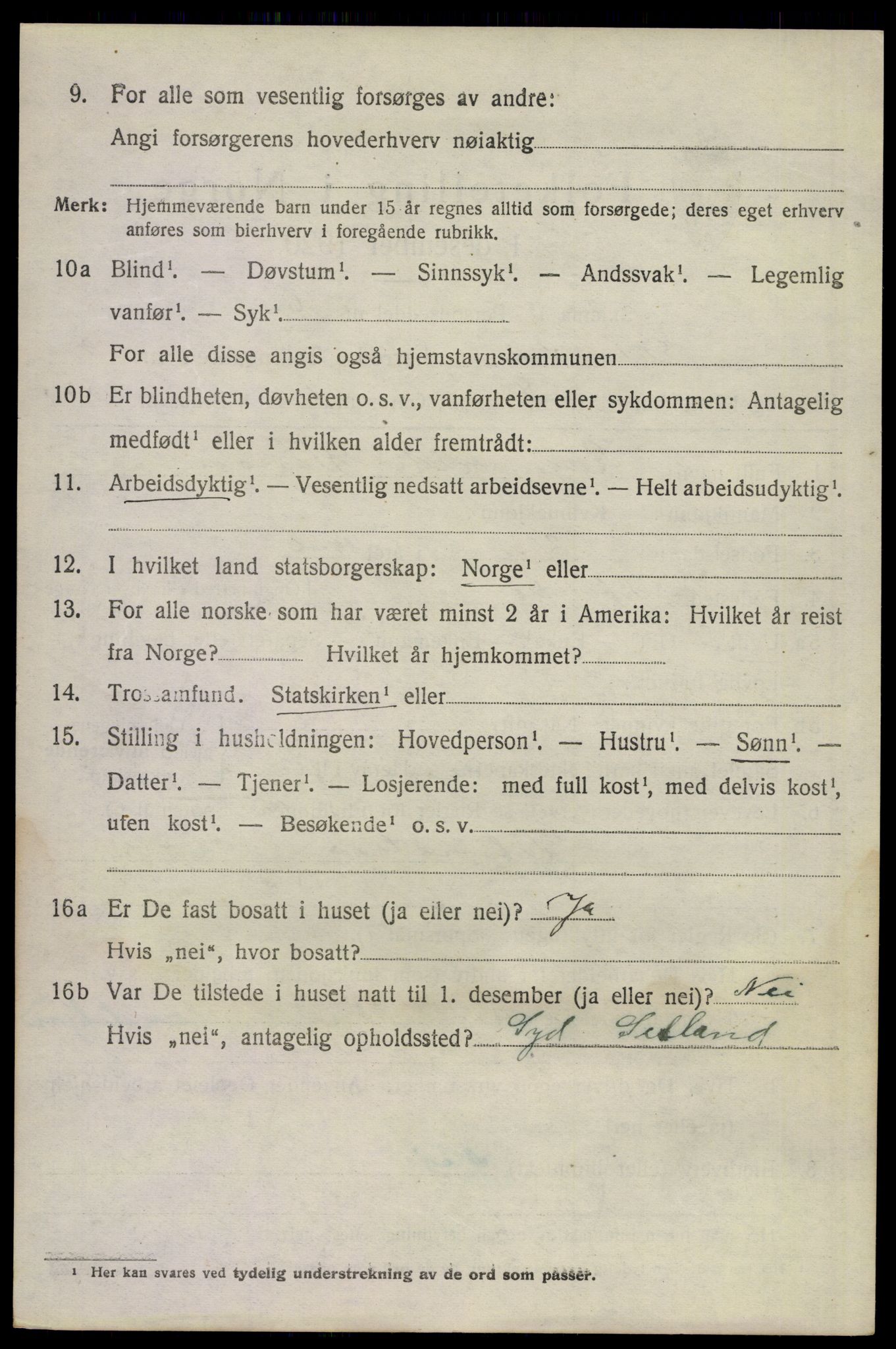 SAKO, 1920 census for Stokke, 1920, p. 10883