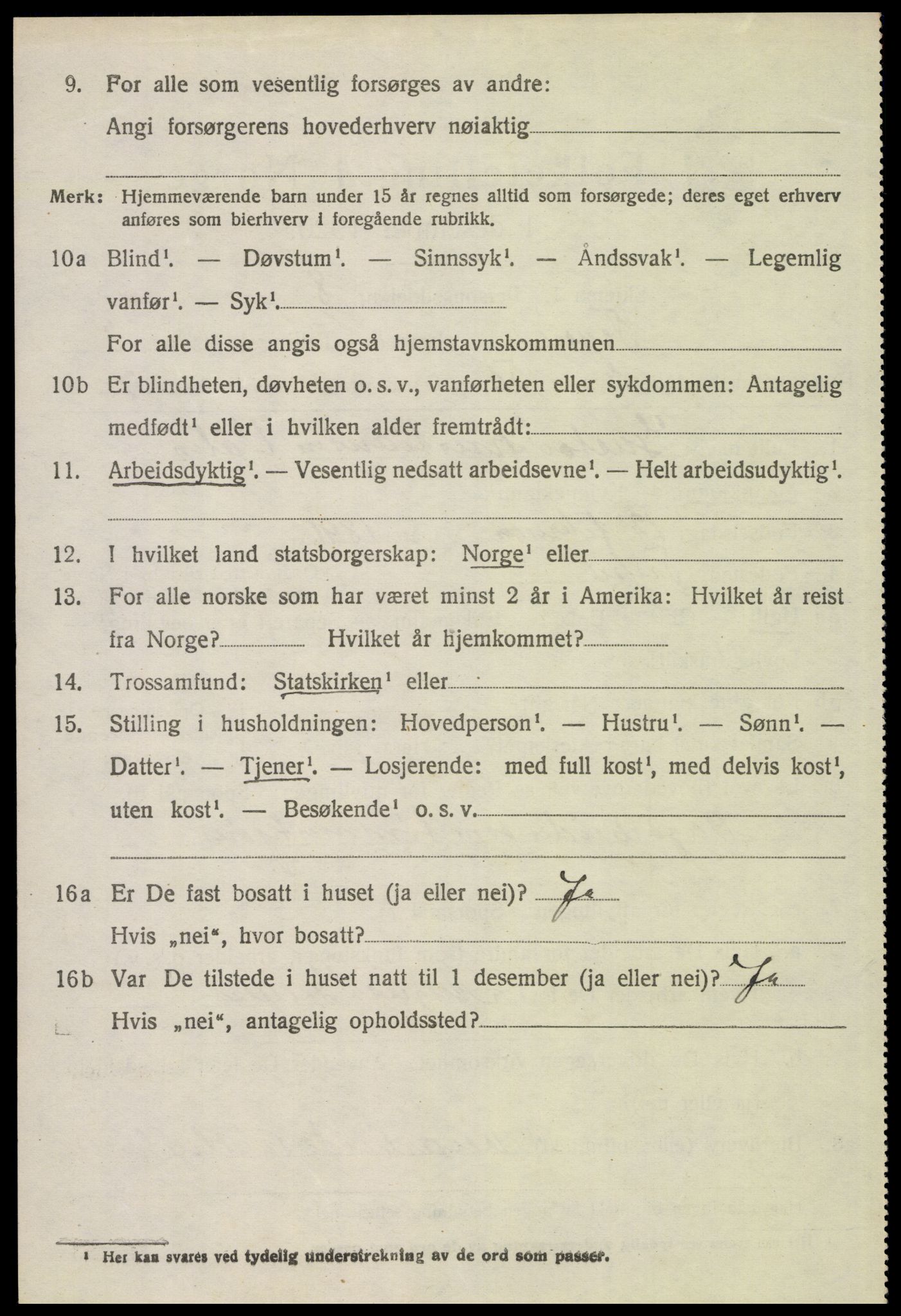 SAH, 1920 census for Trysil, 1920, p. 4080