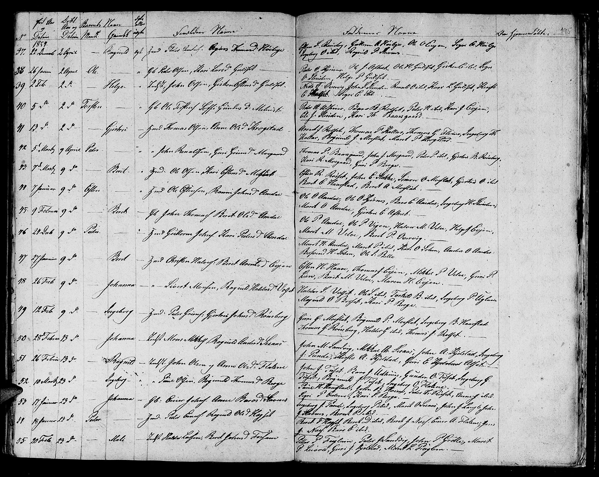 Ministerialprotokoller, klokkerbøker og fødselsregistre - Sør-Trøndelag, AV/SAT-A-1456/695/L1154: Parish register (copy) no. 695C05, 1842-1858, p. 195