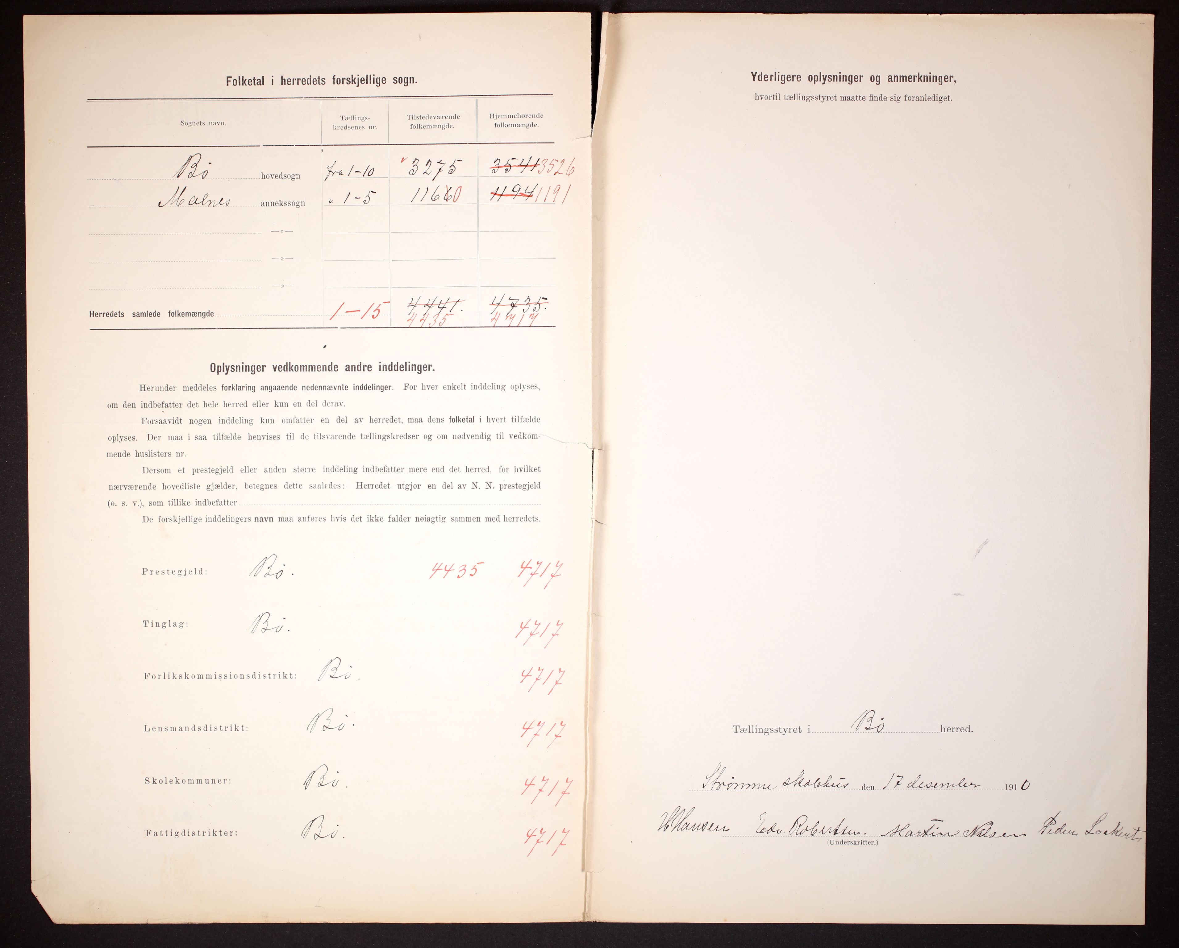 RA, 1910 census for Bø, 1910, p. 3