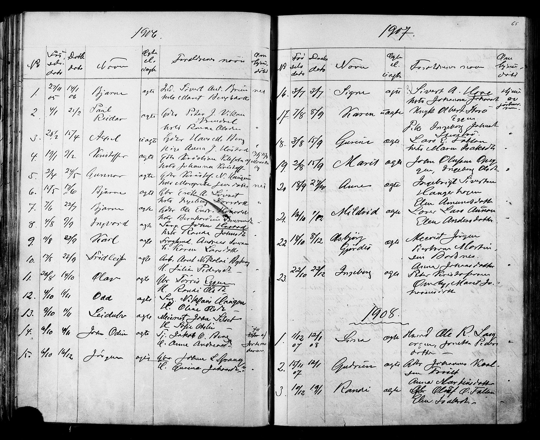 Ministerialprotokoller, klokkerbøker og fødselsregistre - Sør-Trøndelag, SAT/A-1456/612/L0387: Parish register (copy) no. 612C03, 1874-1908, p. 65