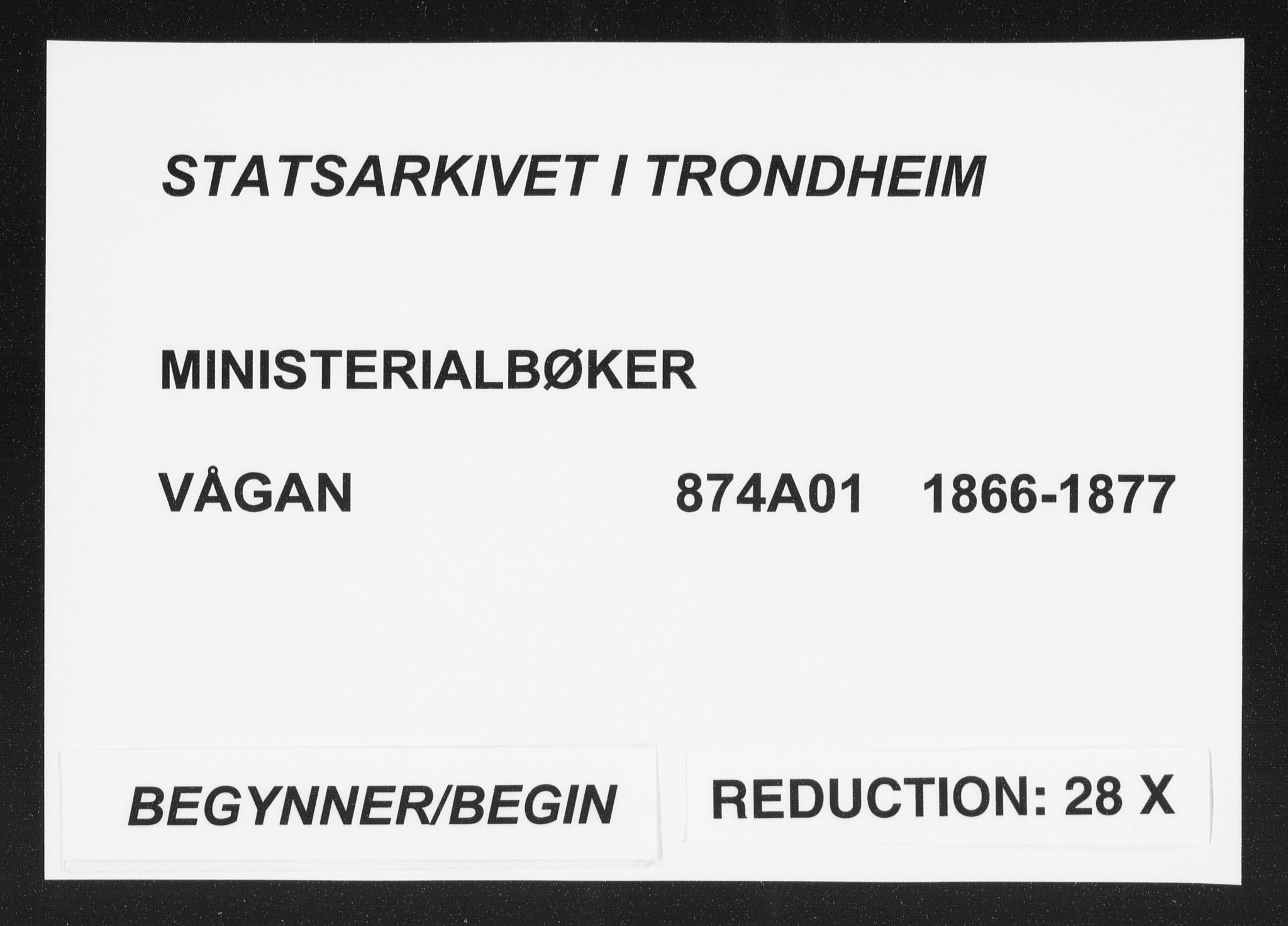 Ministerialprotokoller, klokkerbøker og fødselsregistre - Nordland, SAT/A-1459/874/L1057: Parish register (official) no. 874A01, 1866-1877