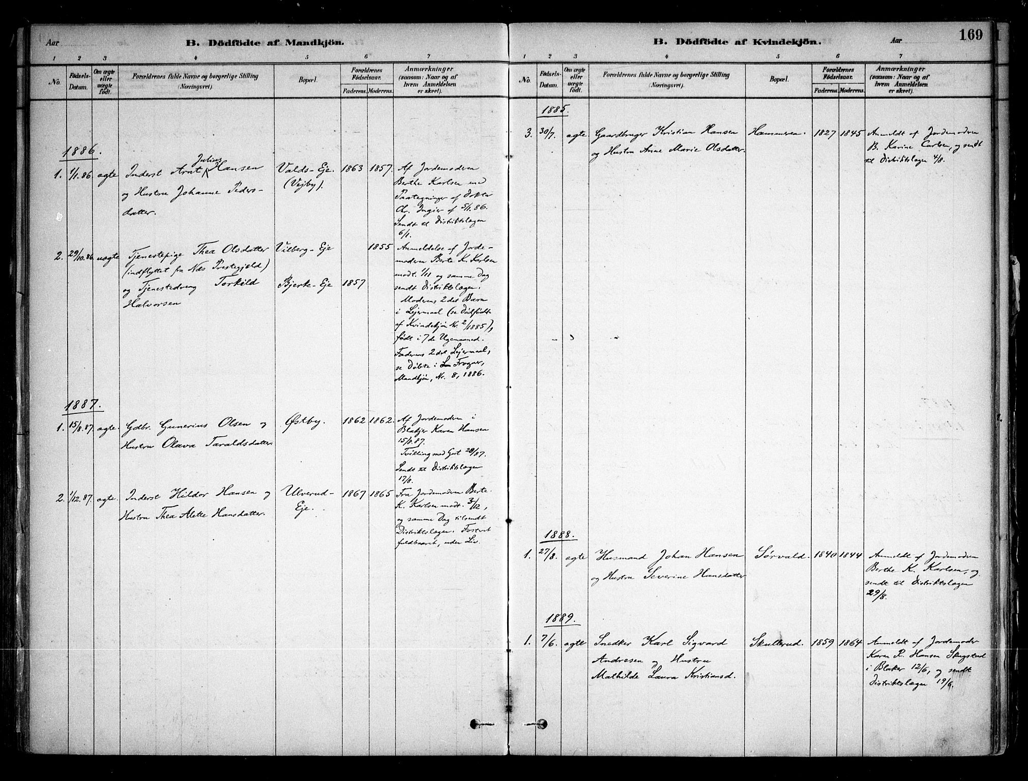 Sørum prestekontor Kirkebøker, AV/SAO-A-10303/F/Fa/L0007: Parish register (official) no. I 7, 1878-1914, p. 169