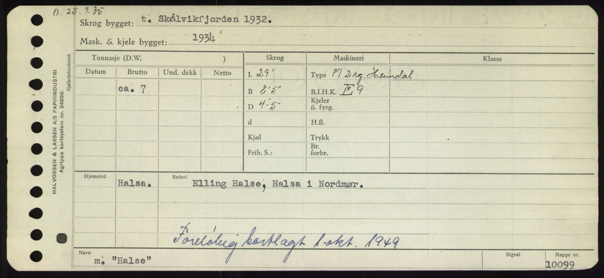 Sjøfartsdirektoratet med forløpere, Skipsmålingen, RA/S-1627/H/Hd/L0014: Fartøy, H-Havl, p. 145