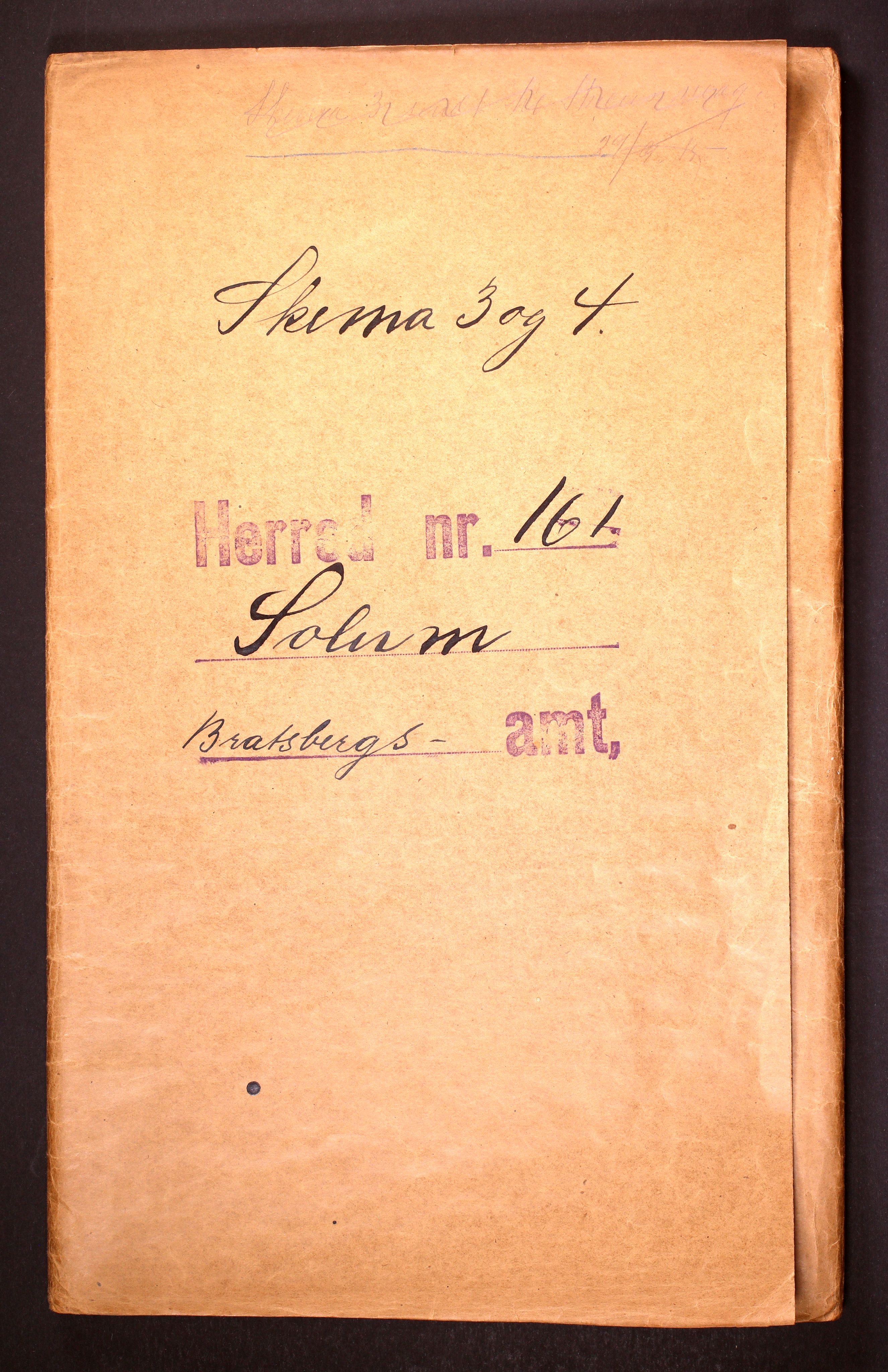 RA, 1910 census for Solum, 1910, p. 1