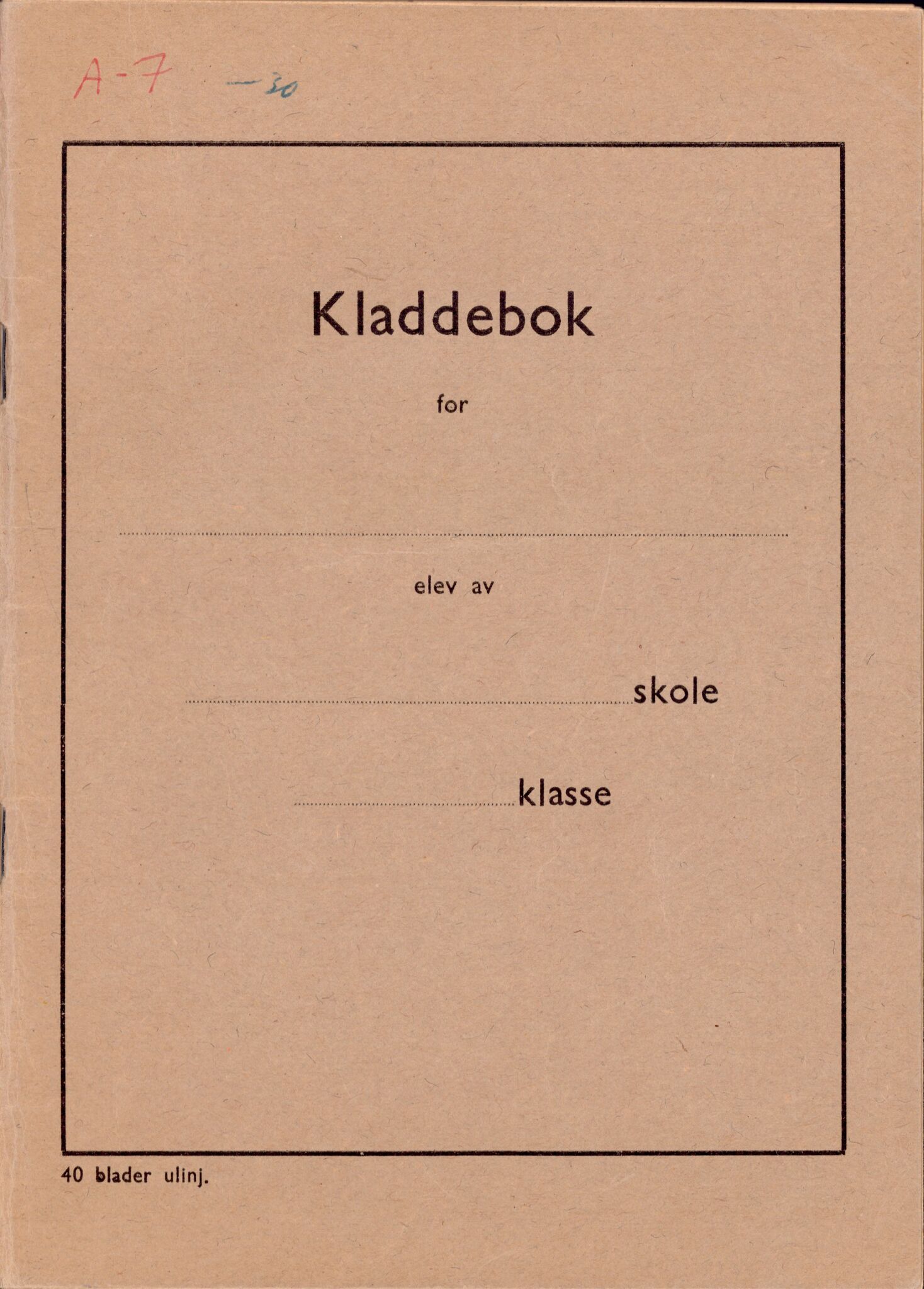 Samling etter Klara Semb, NSFF/KS/A/007: Kladdebok med nedteikning om bunad og dans, 1884-1970, p. 1