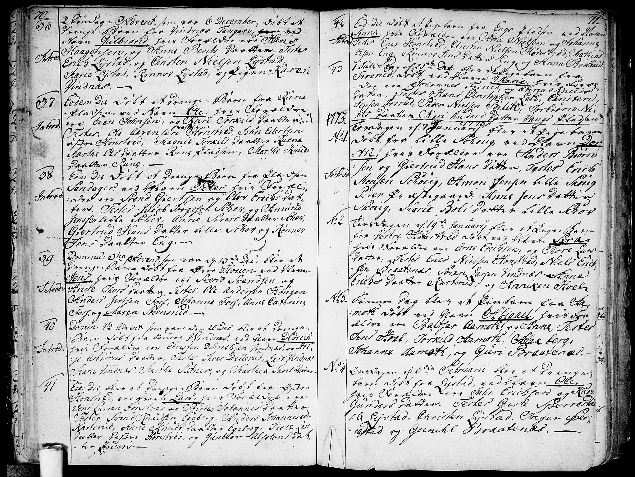Skiptvet prestekontor Kirkebøker, SAO/A-20009/F/Fa/L0003: Parish register (official) no. 3, 1758-1793, p. 70-71