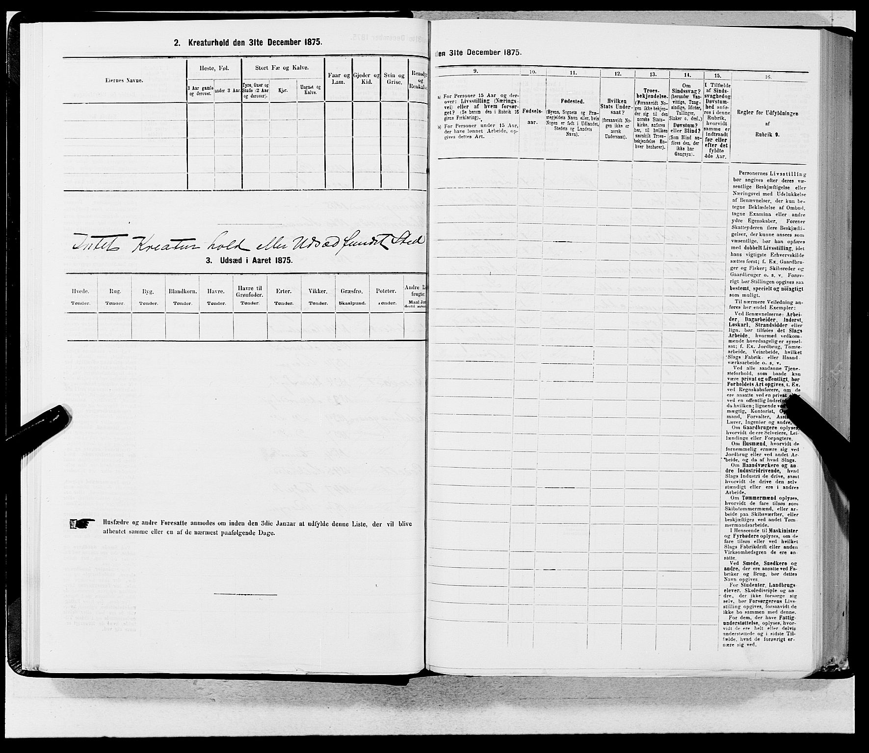 SAB, 1875 census for 1301 Bergen, 1875, p. 61