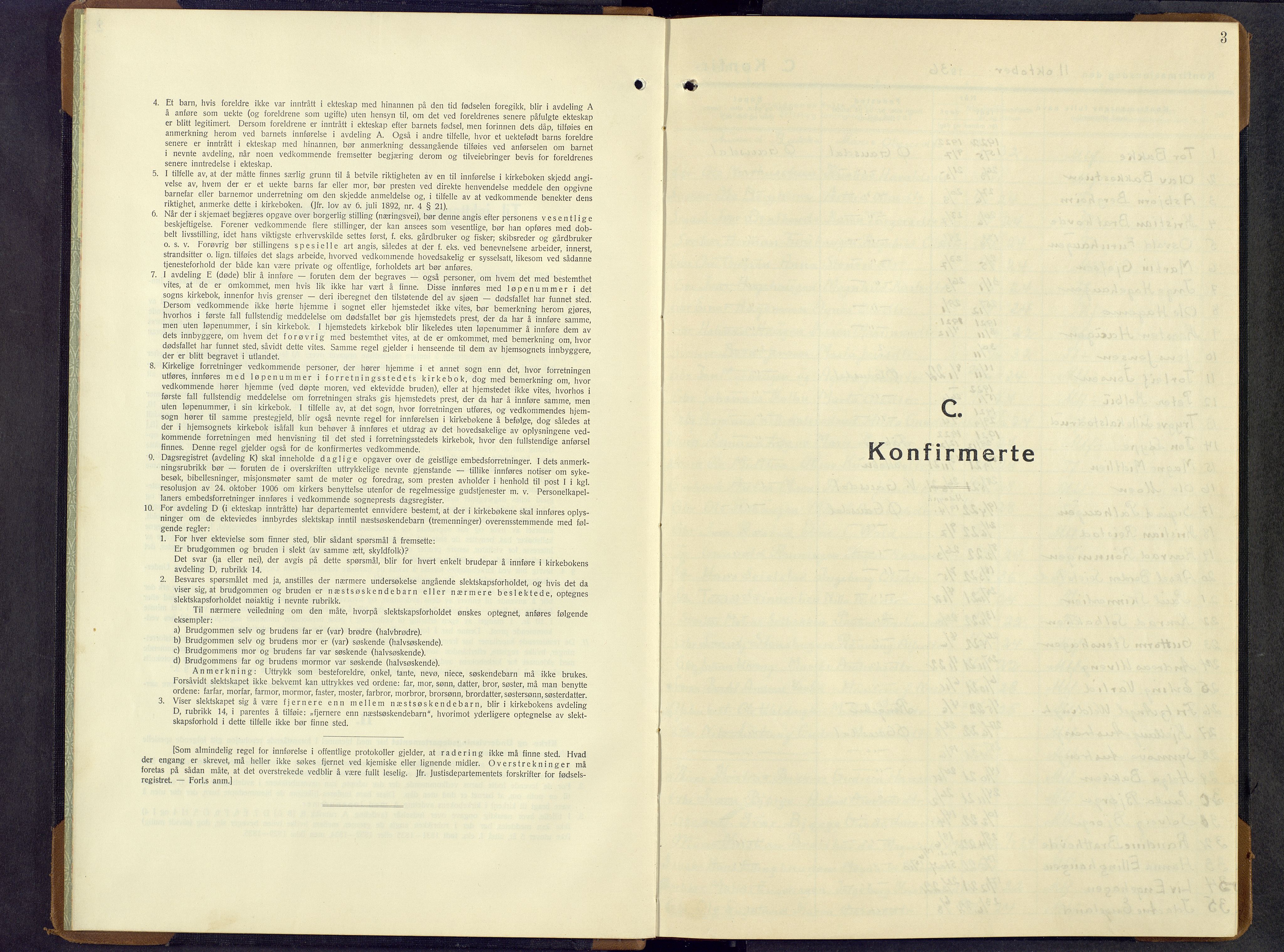 Østre Gausdal prestekontor, SAH/PREST-092/H/Ha/Hab/L0011: Parish register (copy) no. 11, 1936-1964, p. 3