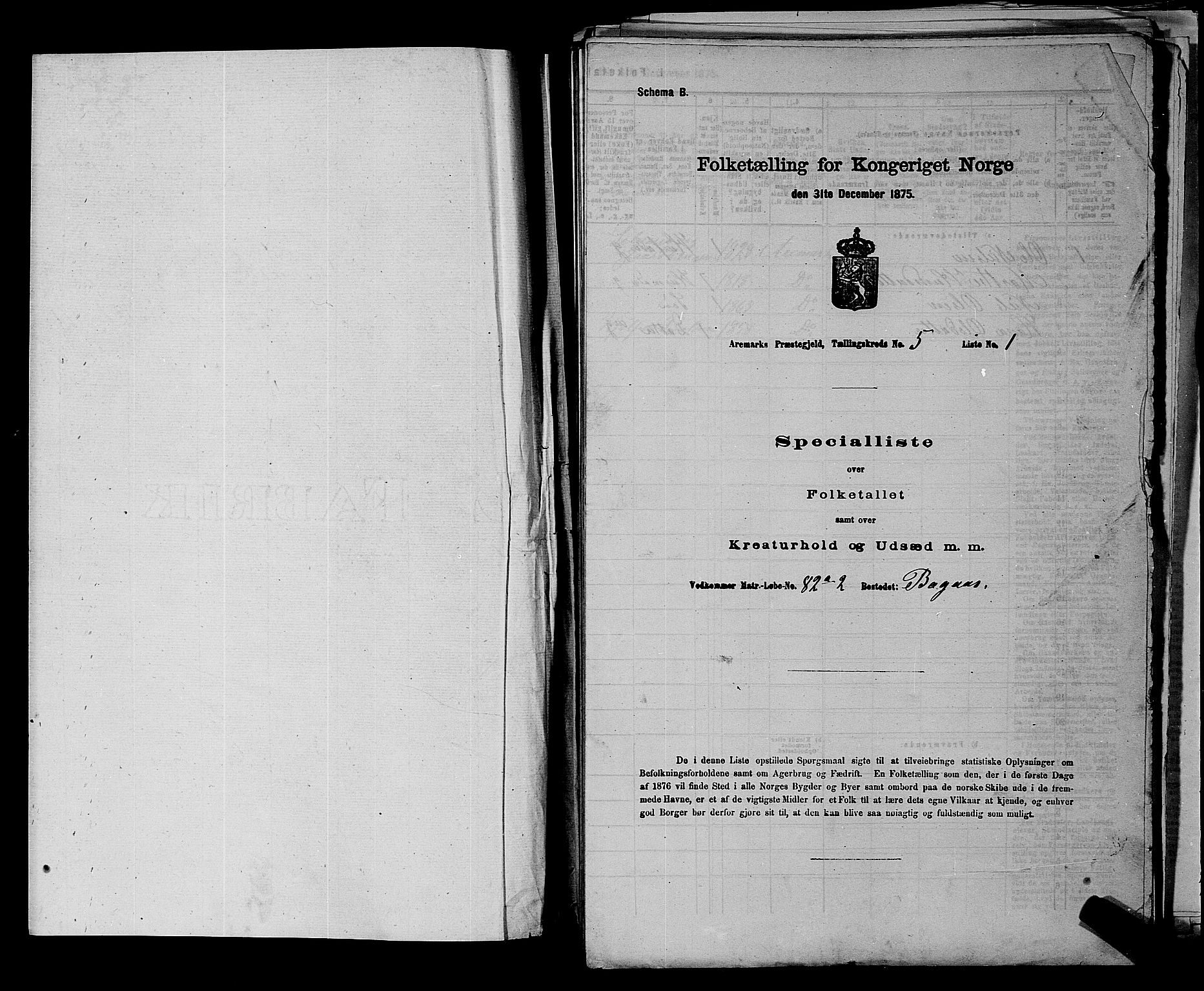 RA, 1875 census for 0118P Aremark, 1875, p. 646