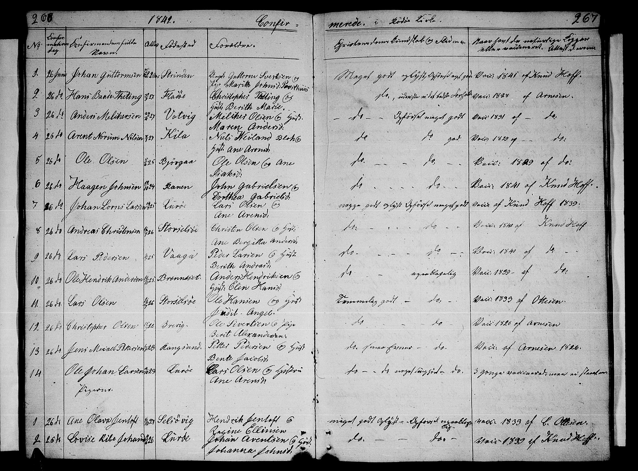 Ministerialprotokoller, klokkerbøker og fødselsregistre - Nordland, SAT/A-1459/841/L0618: Parish register (copy) no. 841C02, 1833-1855, p. 266-267