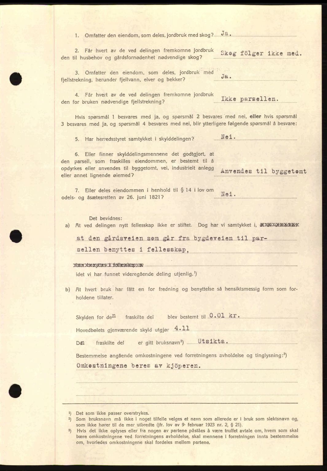 Romsdal sorenskriveri, AV/SAT-A-4149/1/2/2C: Mortgage book no. A11, 1941-1942, Diary no: : 2438/1941