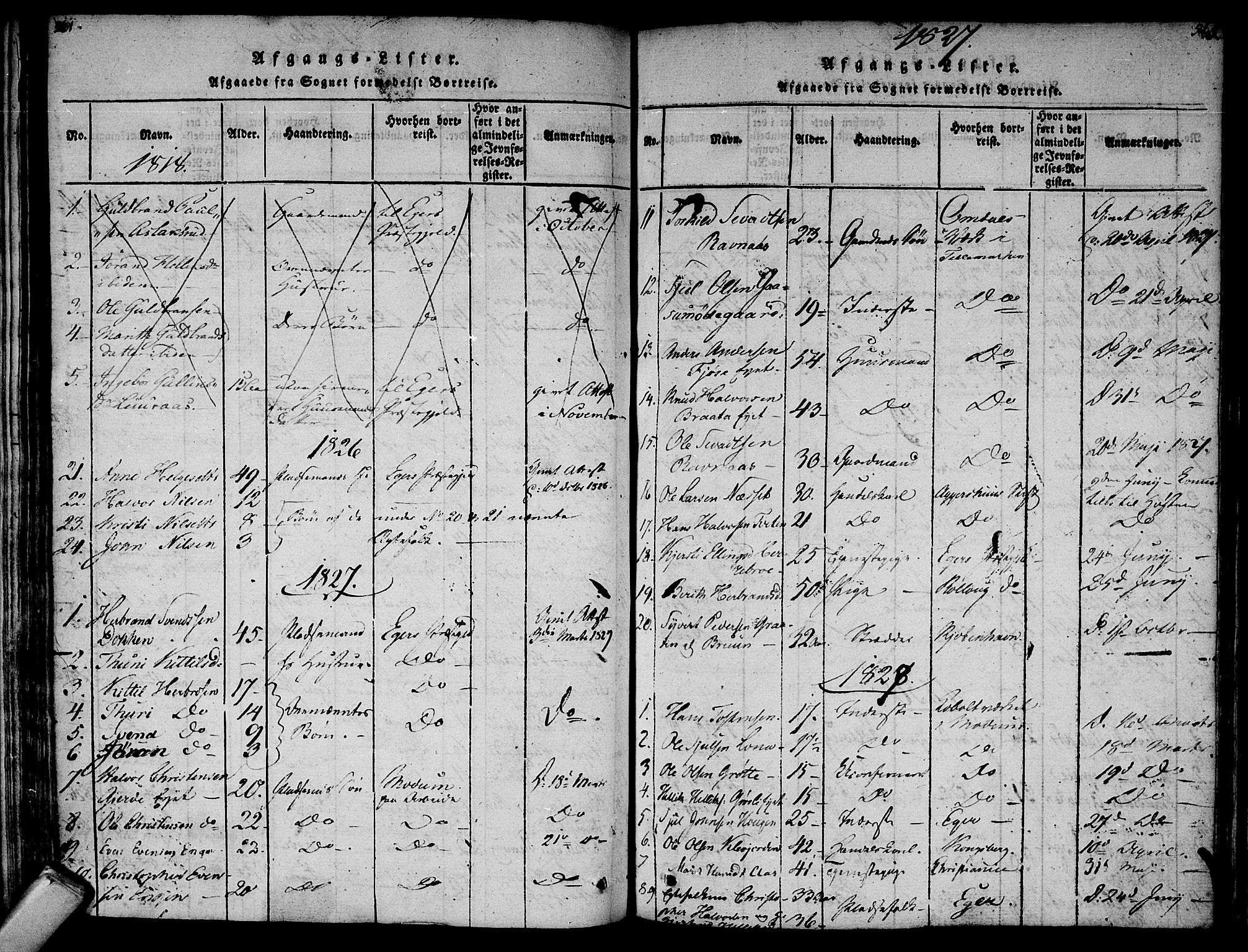 Flesberg kirkebøker, SAKO/A-18/F/Fa/L0005: Parish register (official) no. I 5, 1816-1834, p. 561-562