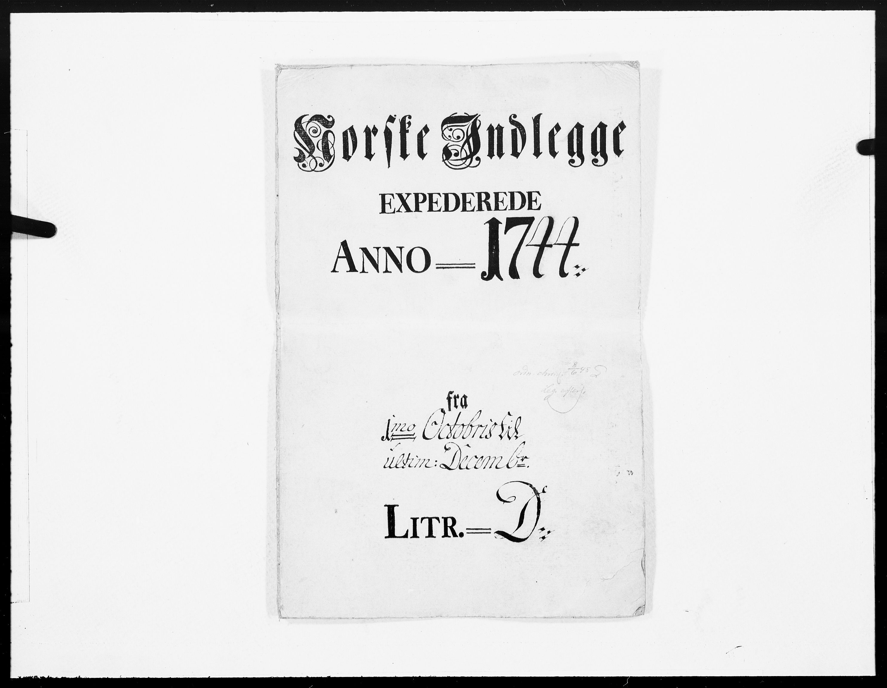 Danske Kanselli 1572-1799, RA/EA-3023/F/Fc/Fcc/Fcca/L0140: Norske innlegg 1572-1799, 1744, p. 369