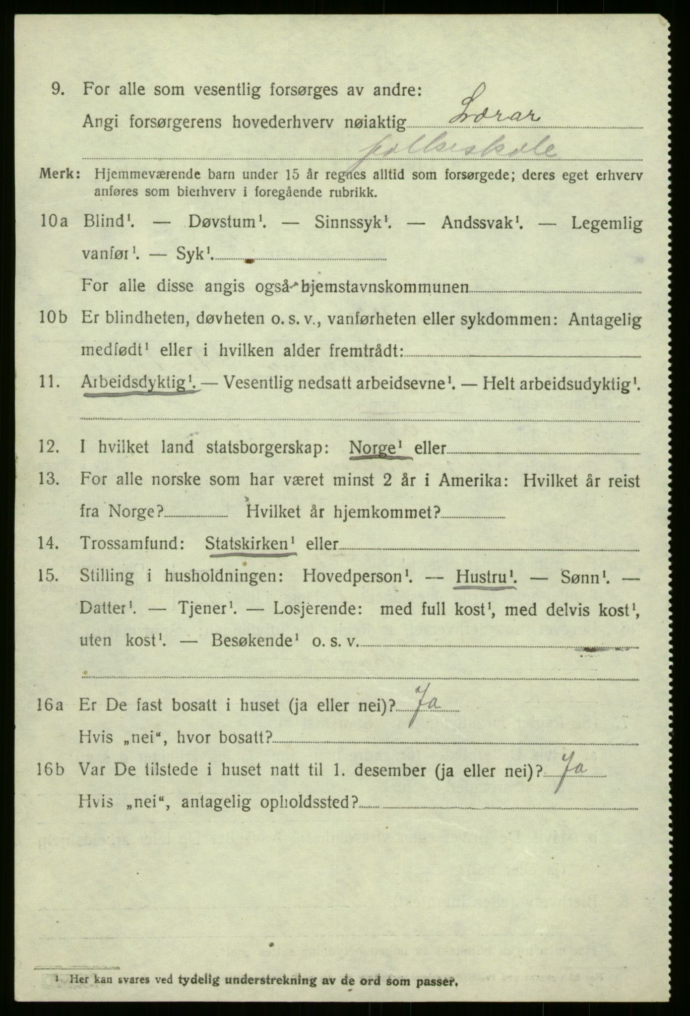 SAB, 1920 census for Kinn, 1920, p. 7728