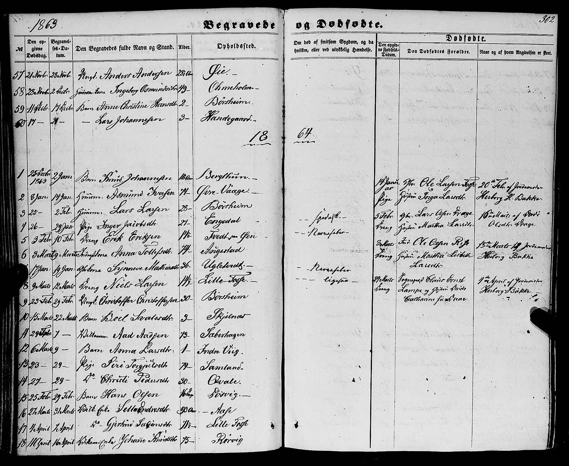 Strandebarm sokneprestembete, SAB/A-78401/H/Haa: Parish register (official) no. A 8, 1858-1872, p. 302