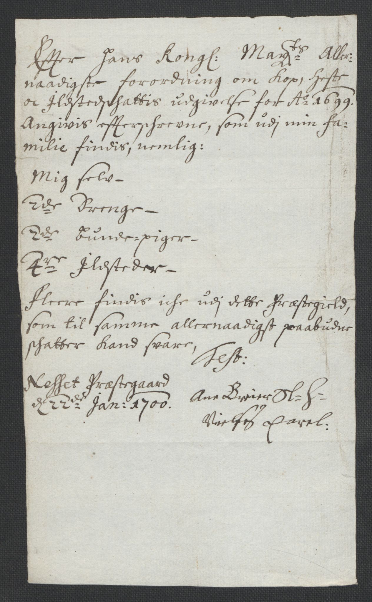 Rentekammeret inntil 1814, Reviderte regnskaper, Fogderegnskap, AV/RA-EA-4092/R55/L3654: Fogderegnskap Romsdal, 1699-1700, p. 180