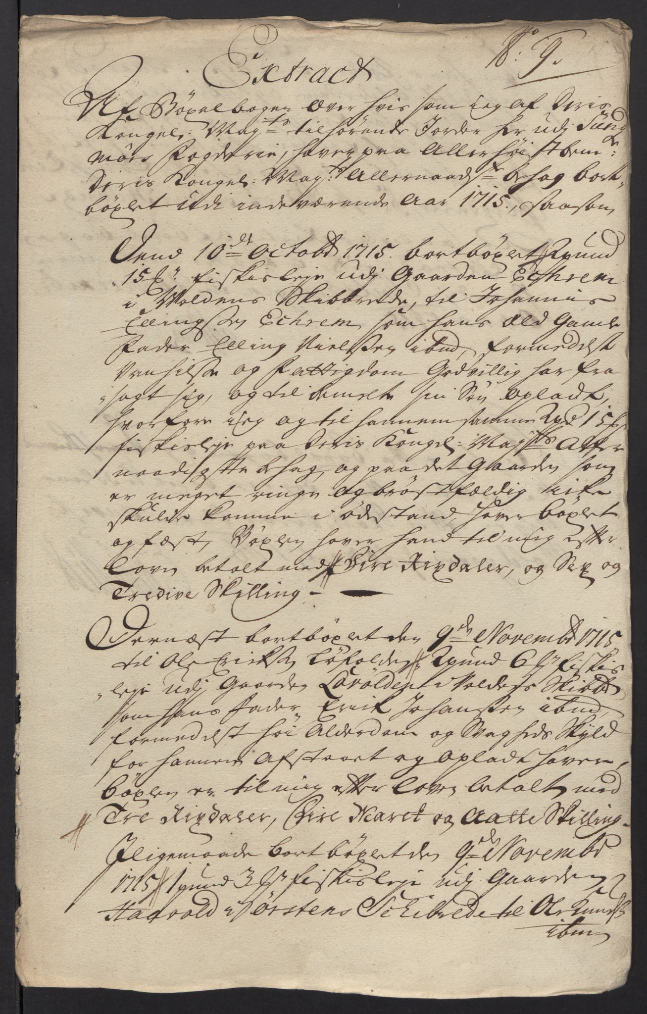 Rentekammeret inntil 1814, Reviderte regnskaper, Fogderegnskap, AV/RA-EA-4092/R54/L3567: Fogderegnskap Sunnmøre, 1715, p. 174