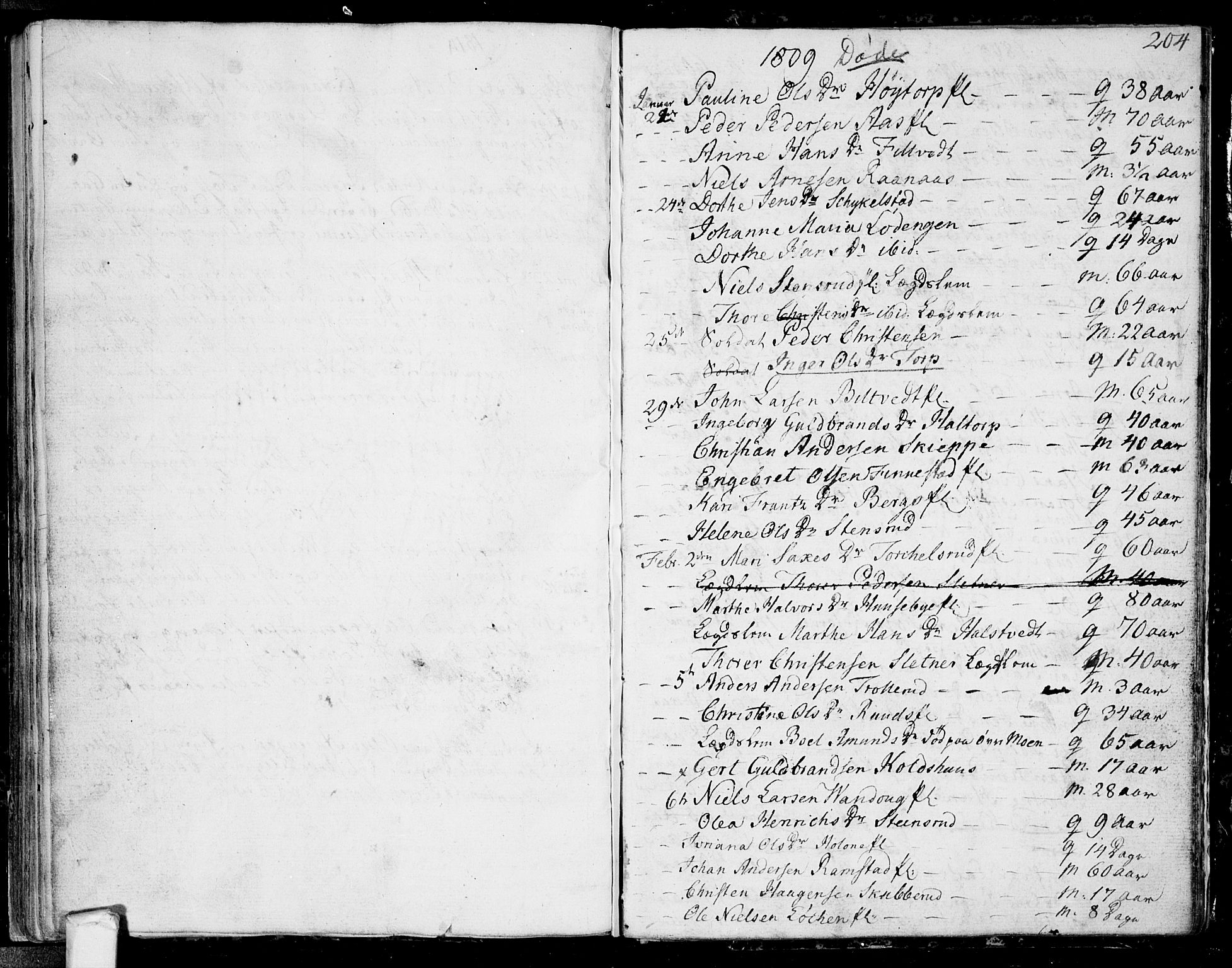 Eidsberg prestekontor Kirkebøker, SAO/A-10905/F/Fa/L0006: Parish register (official) no. I 6, 1807-1814, p. 204