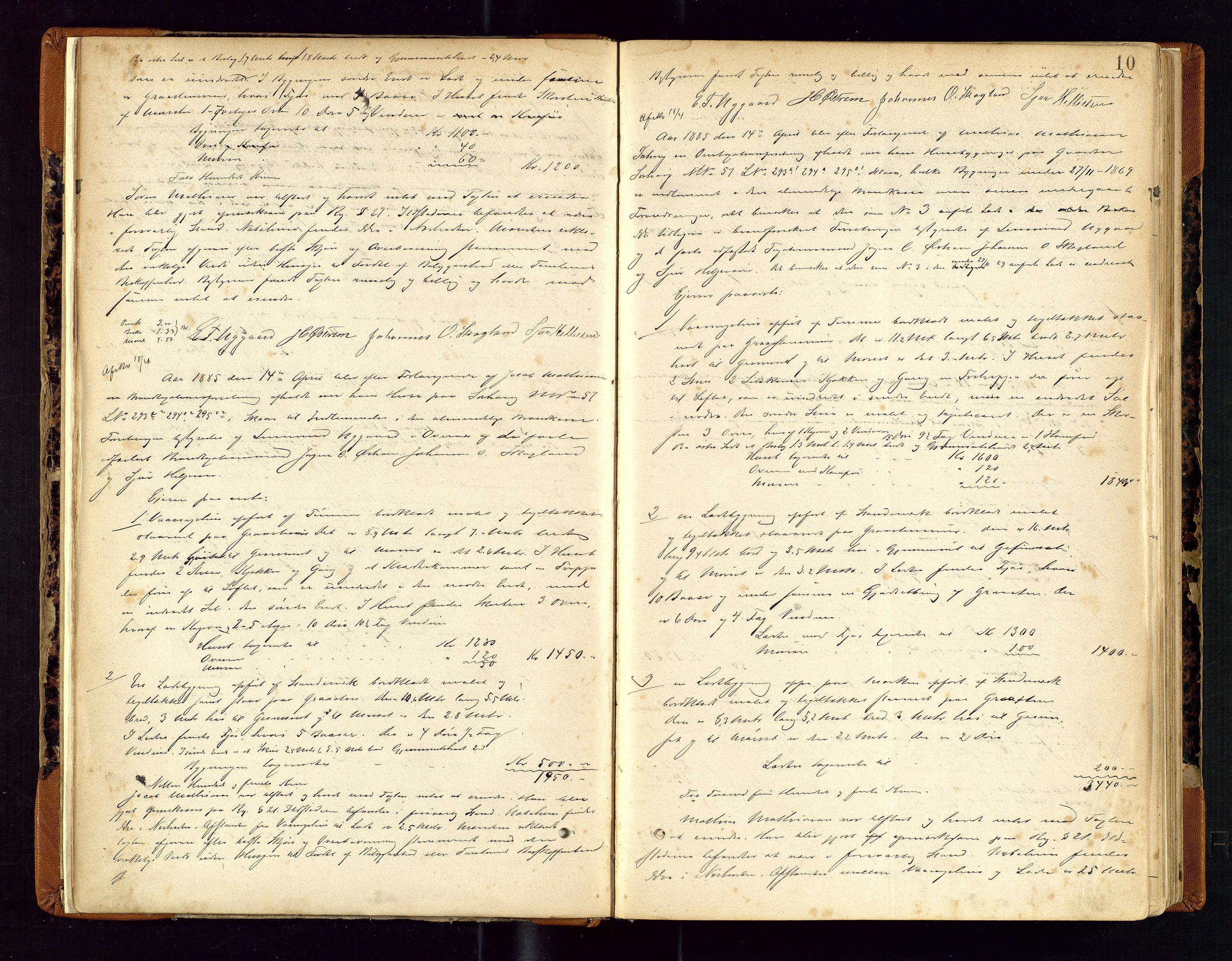 Torvestad lensmannskontor, AV/SAST-A-100307/1/Goa/L0002: "Brandtaxationsprotokol for Torvestad Thinglag", 1883-1917, p. 9b-10a