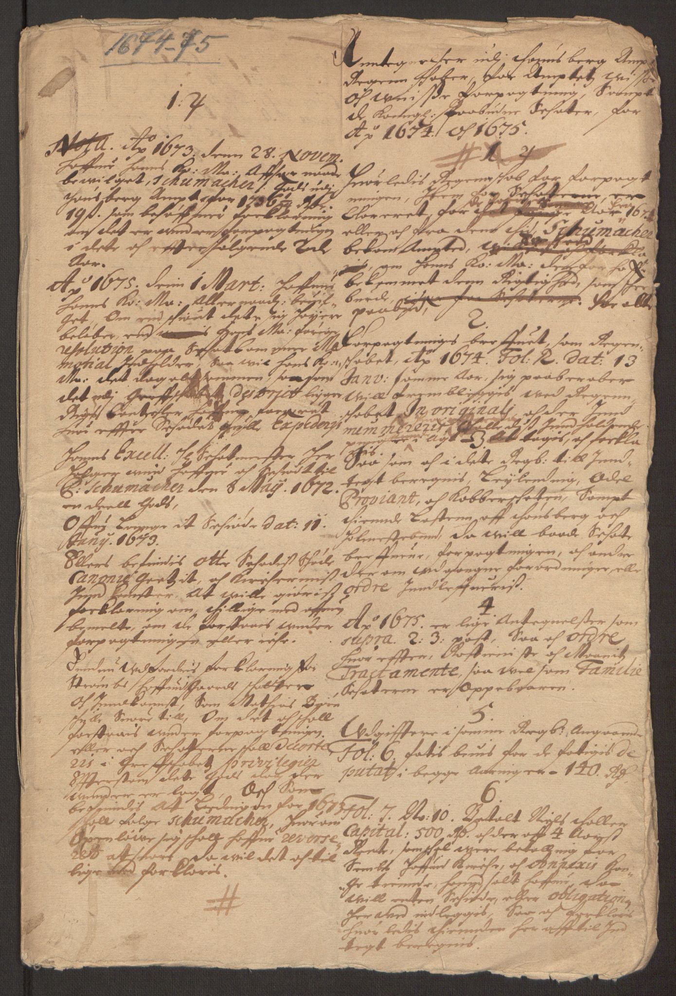 Rentekammeret inntil 1814, Reviderte regnskaper, Fogderegnskap, RA/EA-4092/R32/L1844: Fogderegnskap Jarlsberg grevskap, 1674-1675, p. 253