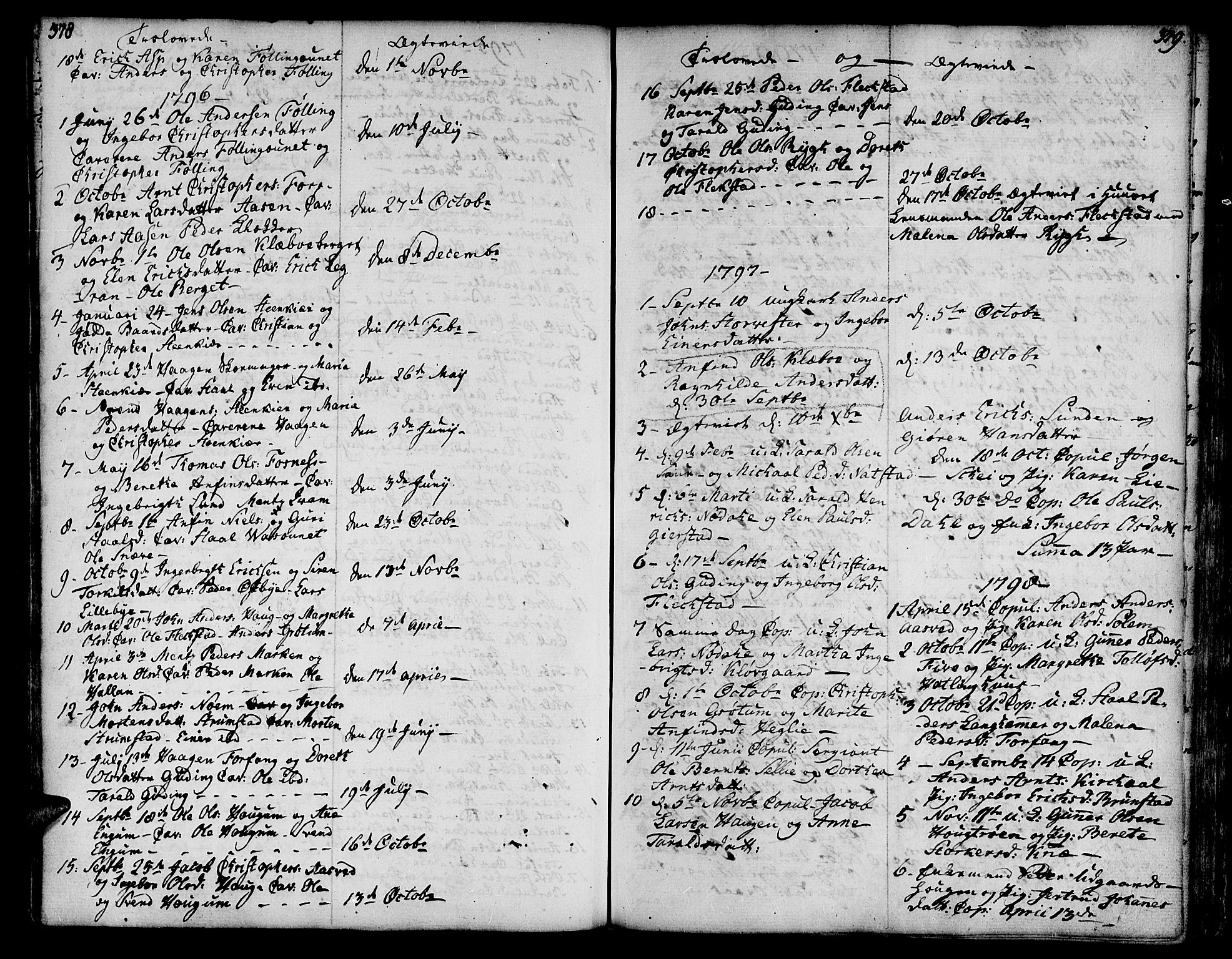Ministerialprotokoller, klokkerbøker og fødselsregistre - Nord-Trøndelag, AV/SAT-A-1458/746/L0440: Parish register (official) no. 746A02, 1760-1815, p. 378-379
