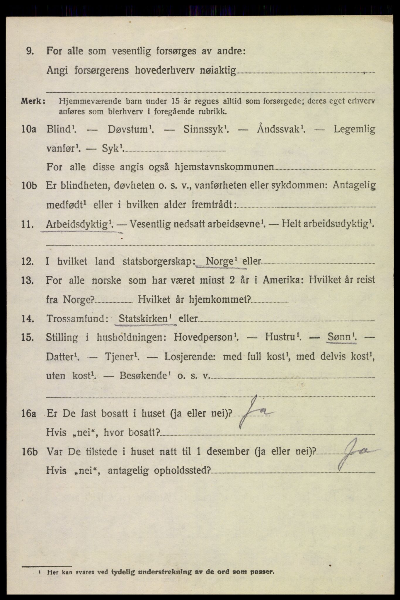 SAH, 1920 census for Furnes, 1920, p. 5664