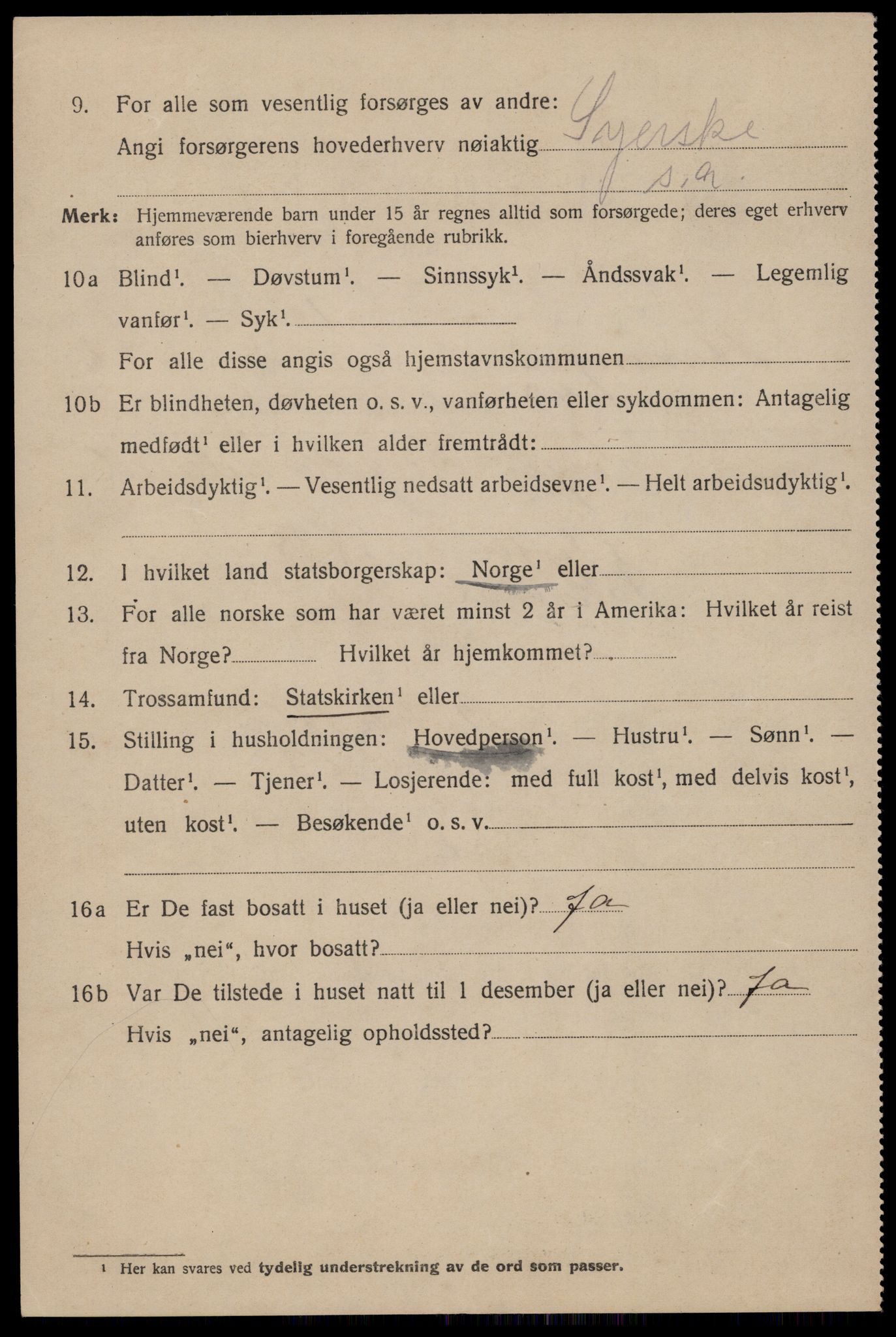 SAST, 1920 census for Stavanger, 1920, p. 74373