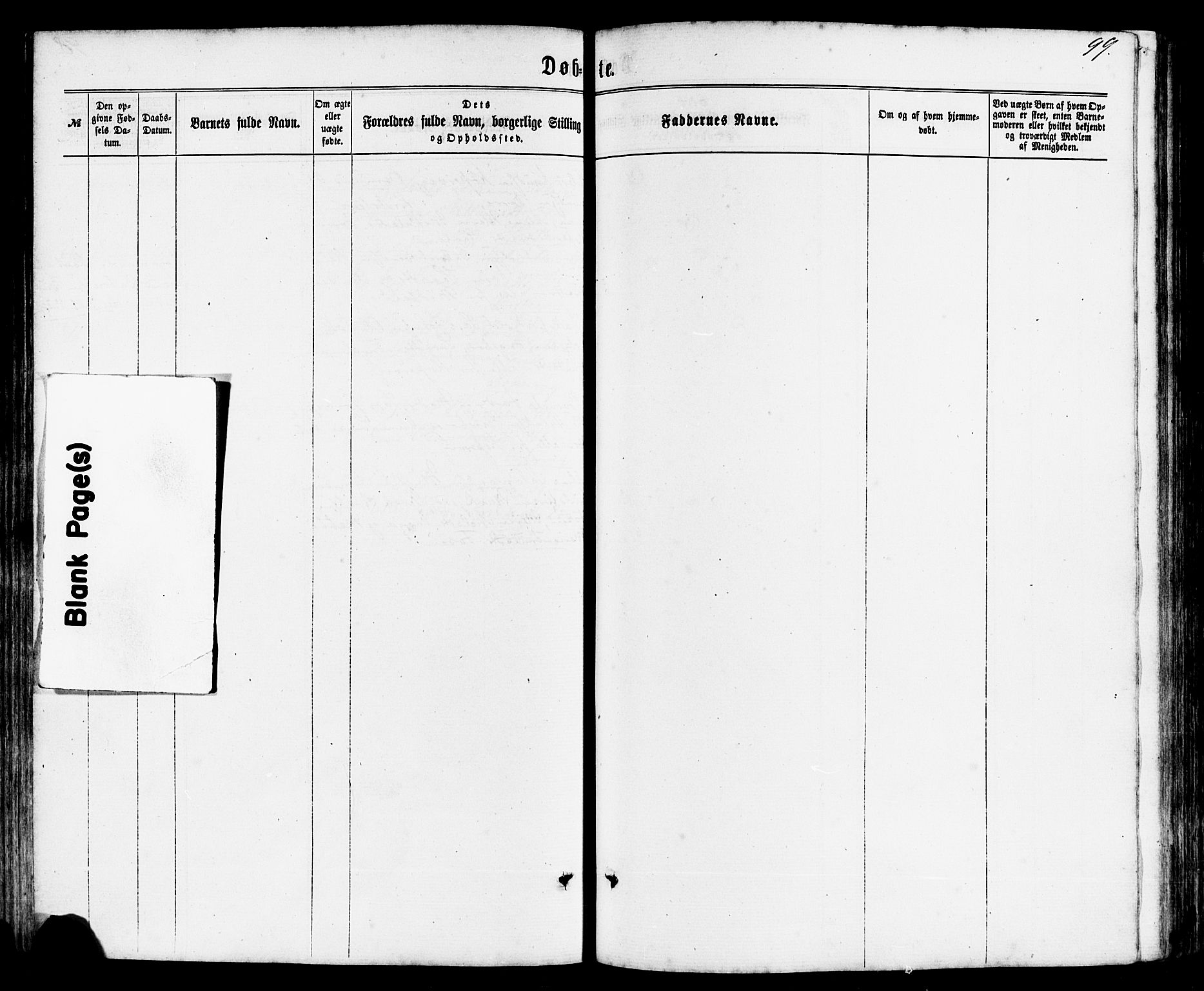 Avaldsnes sokneprestkontor, SAST/A -101851/H/Ha/Haa/L0011: Parish register (official) no. A 11, 1861-1880, p. 99