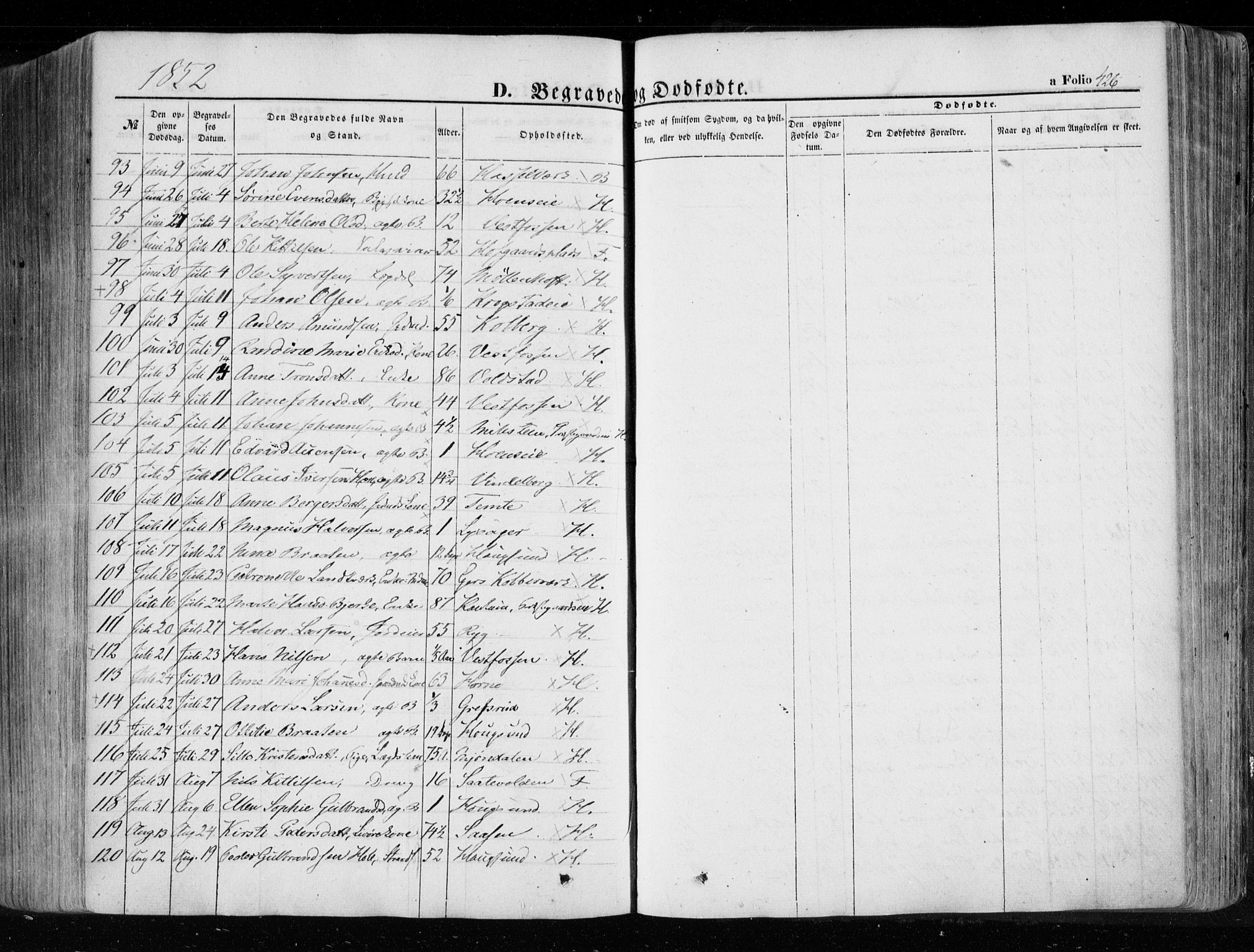Eiker kirkebøker, SAKO/A-4/F/Fa/L0014: Parish register (official) no. I 14, 1846-1854, p. 426