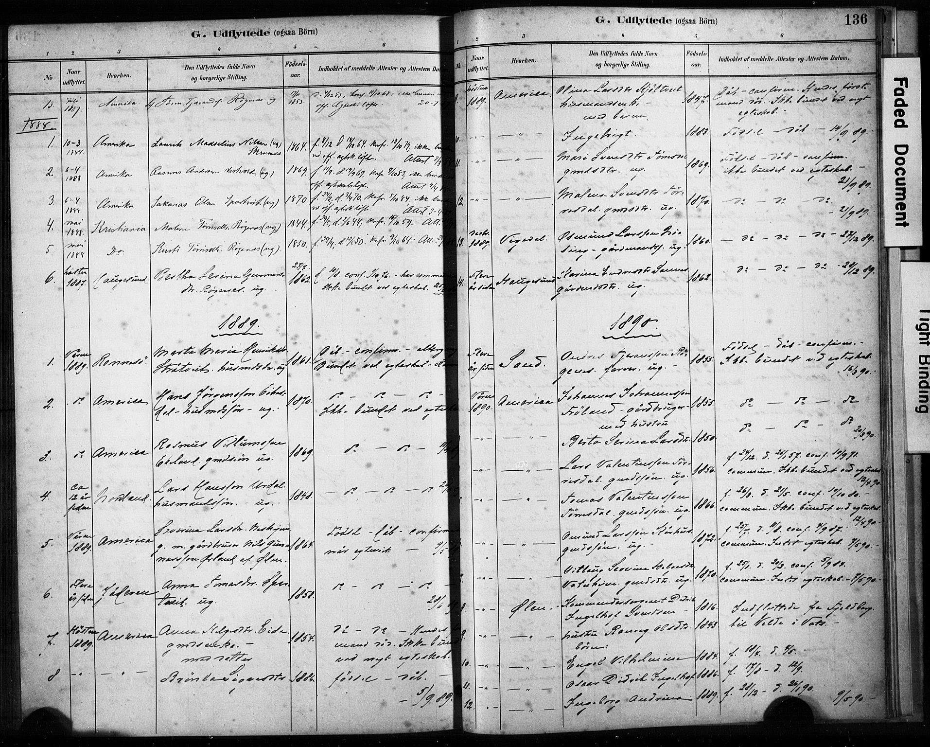 Skjold sokneprestkontor, AV/SAST-A-101847/H/Ha/Haa/L0009: Parish register (official) no. A 9, 1882-1898, p. 136