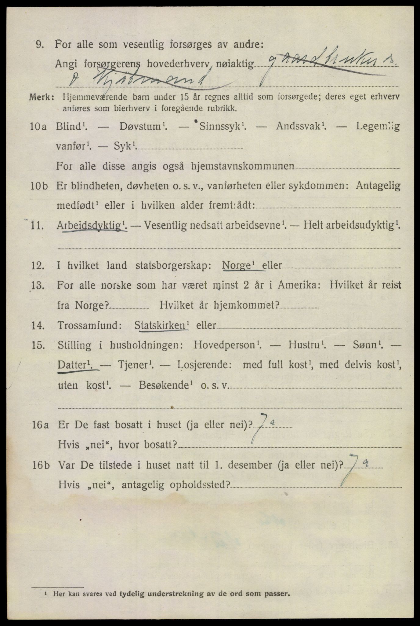 SAKO, 1920 census for Sandeherred, 1920, p. 19115