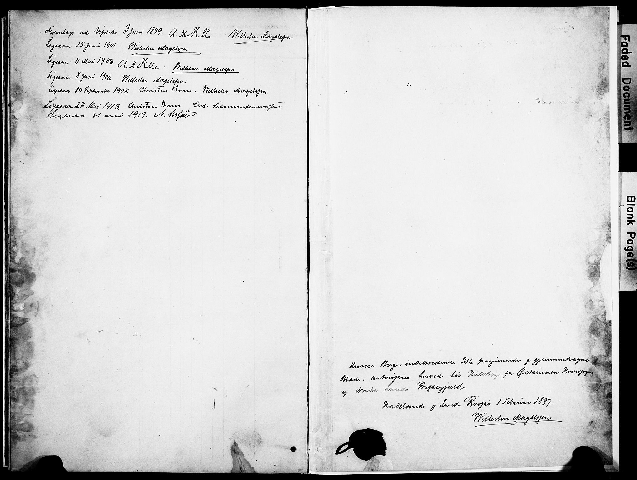 Nordre Land prestekontor, SAH/PREST-124/H/Ha/Haa/L0006: Parish register (official) no. 6, 1897-1914