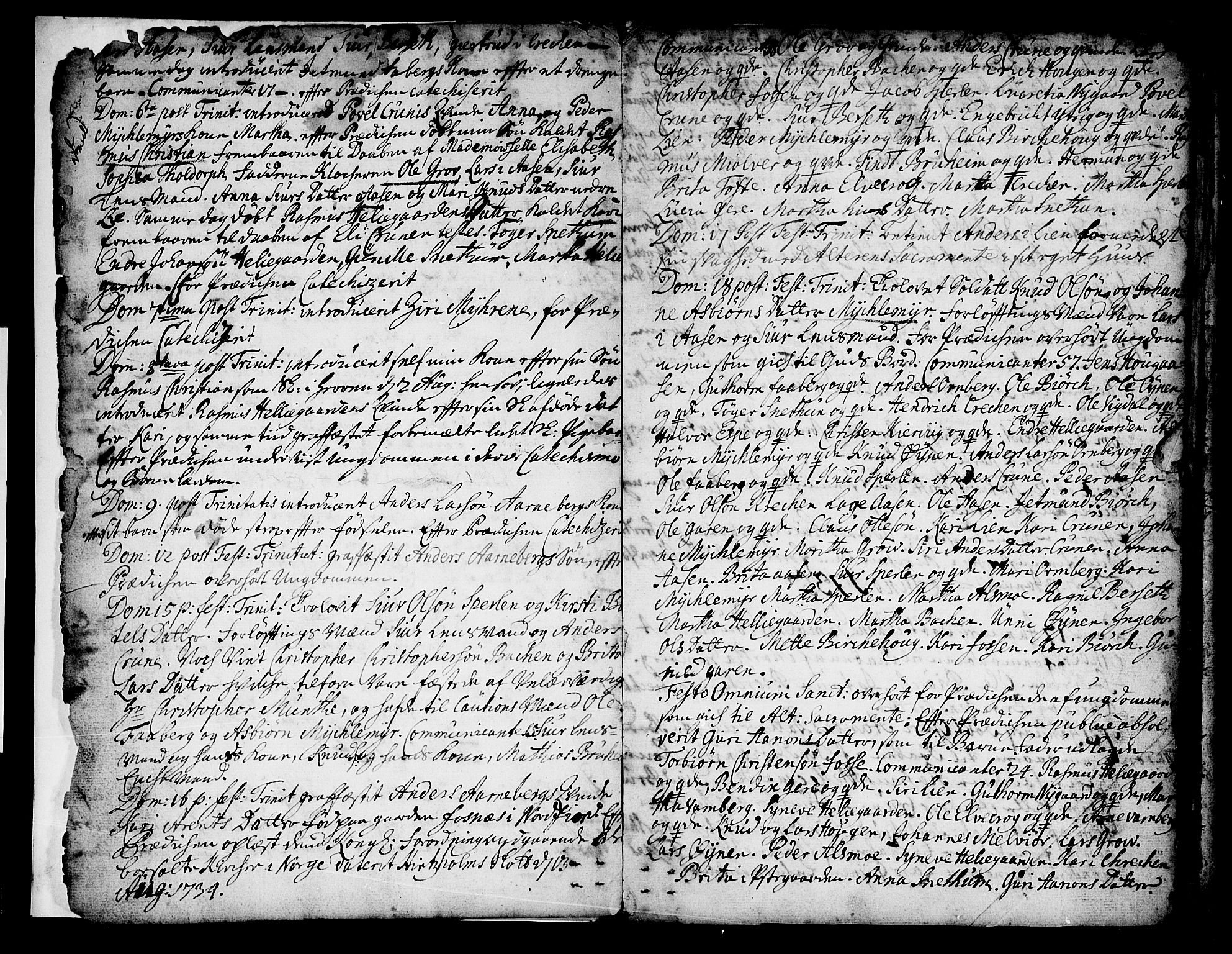 Jostedal sokneprestembete, AV/SAB-A-80601/H/Haa/Haaa/L0001: Parish register (official) no. A 1, 1733-1751, p. 4