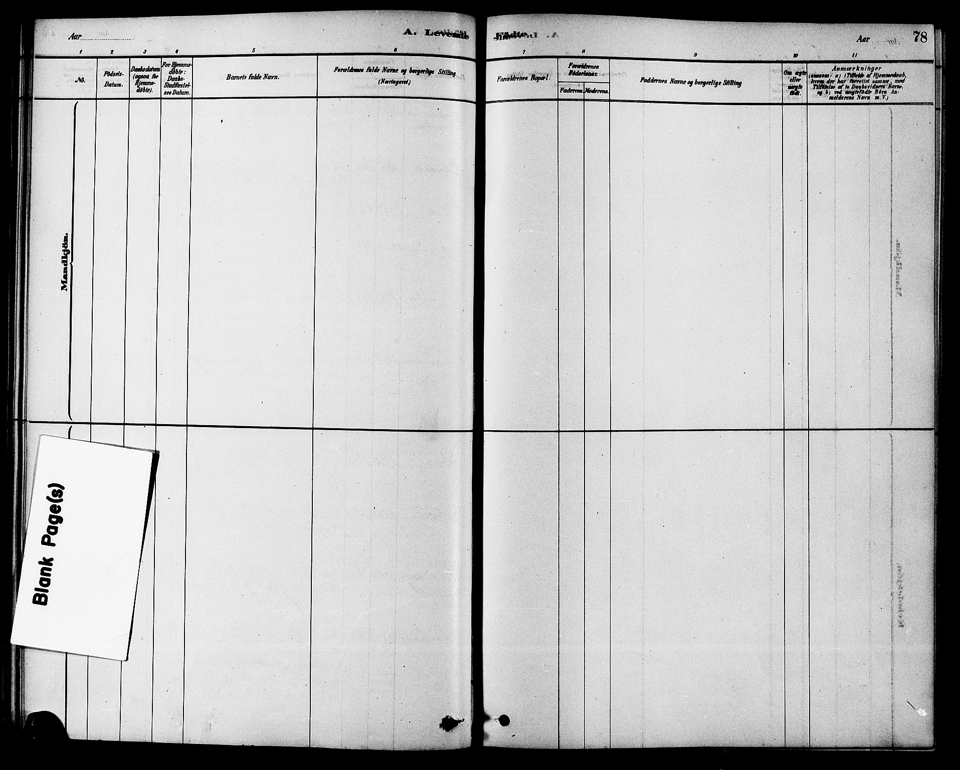 Hole kirkebøker, SAKO/A-228/F/Fa/L0008: Parish register (official) no. I 8, 1878-1891, p. 78
