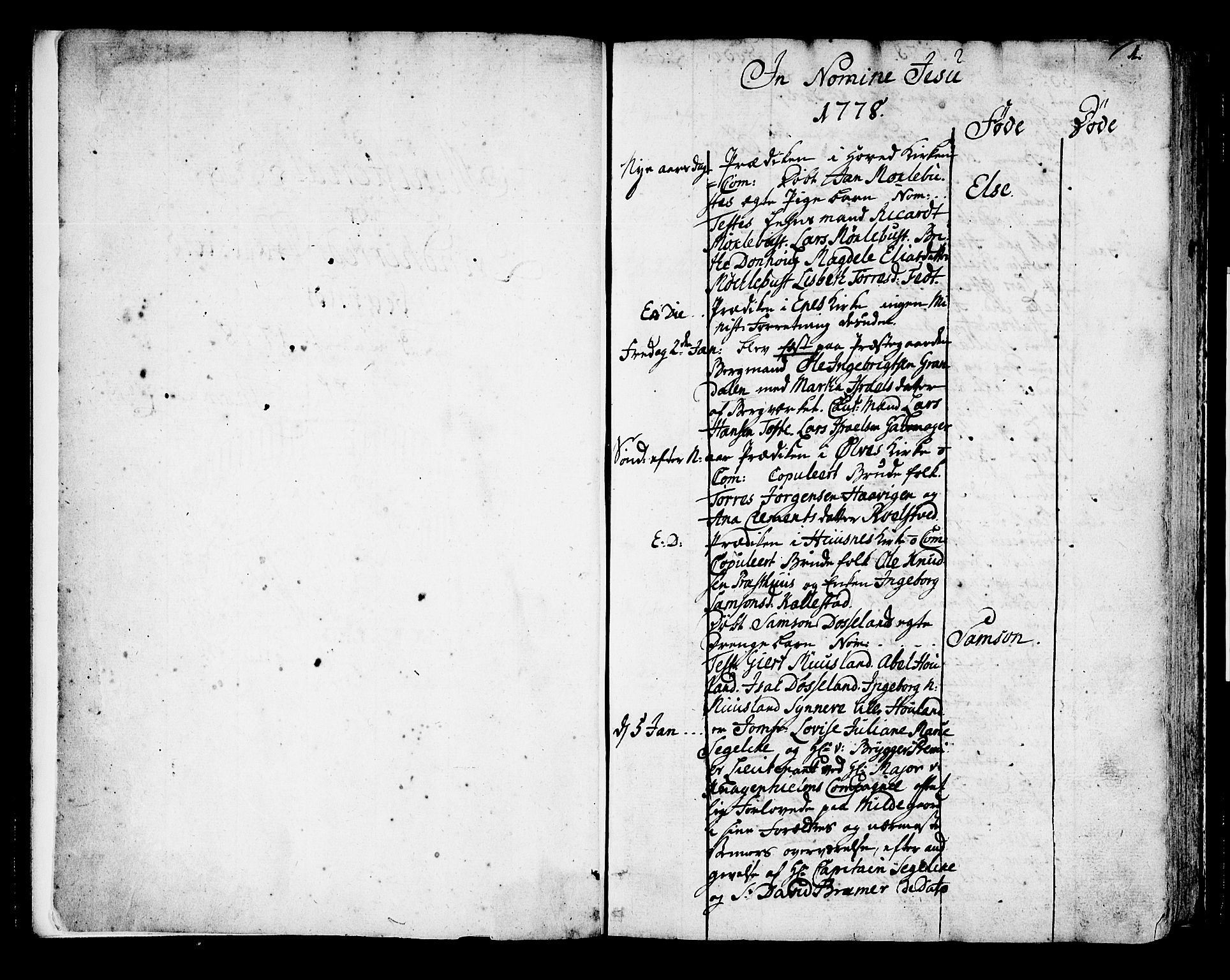 Kvinnherad sokneprestembete, SAB/A-76401/H/Haa: Parish register (official) no. A 4, 1778-1811, p. 0-1