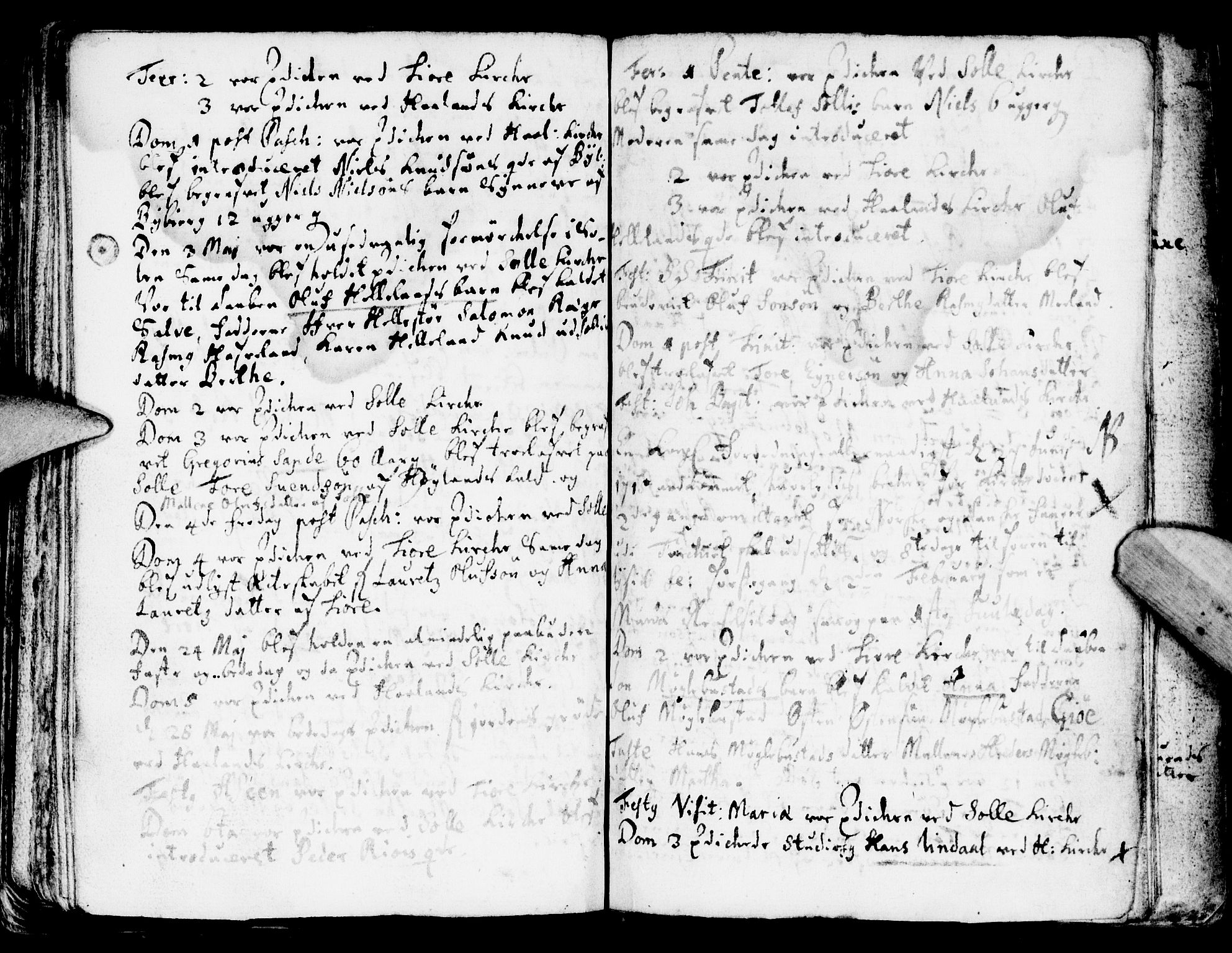 Håland sokneprestkontor, AV/SAST-A-101802/001/30BA/L0001: Parish register (official) no. A 1, 1671-1722