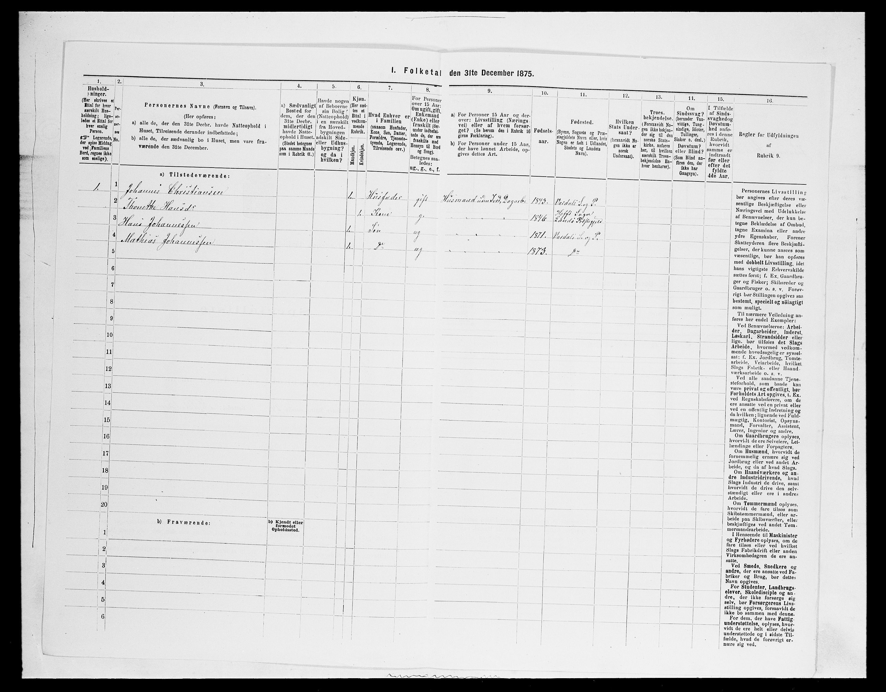 SAH, 1875 census for 0527L Vardal/Vardal og Hunn, 1875, p. 352