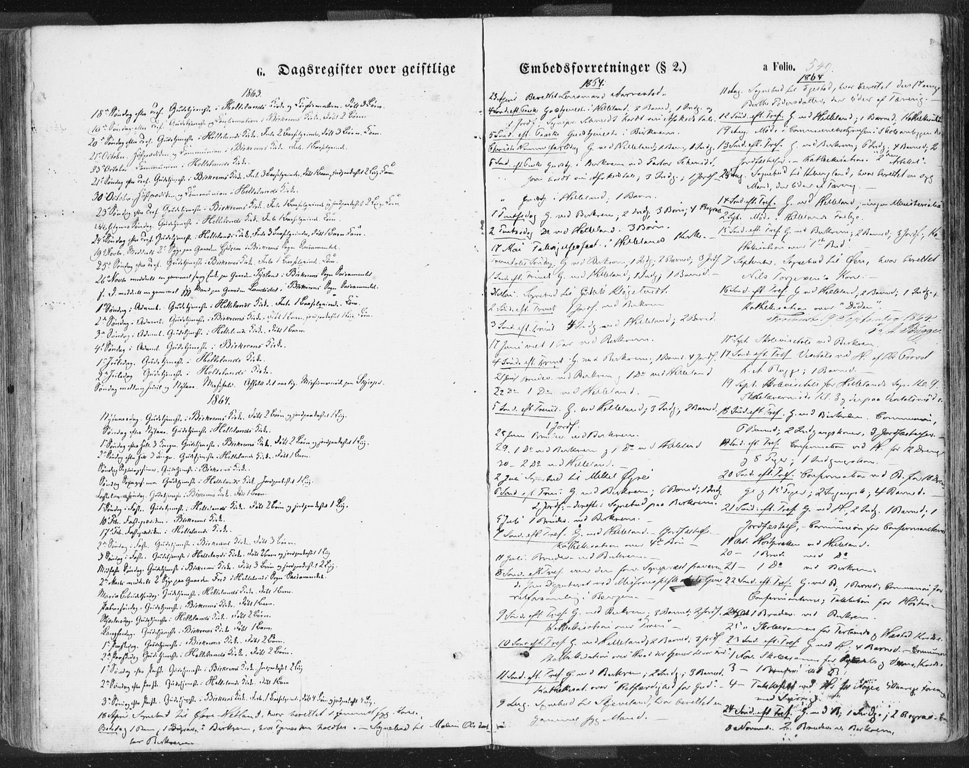 Helleland sokneprestkontor, SAST/A-101810: Parish register (official) no. A 7.2, 1863-1886, p. 549
