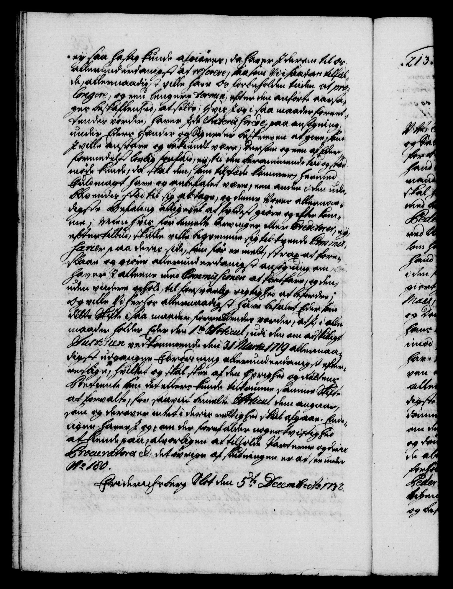 Danske Kanselli 1572-1799, AV/RA-EA-3023/F/Fc/Fca/Fcab/L0025: Norske tegnelser, 1730-1733, p. 430b