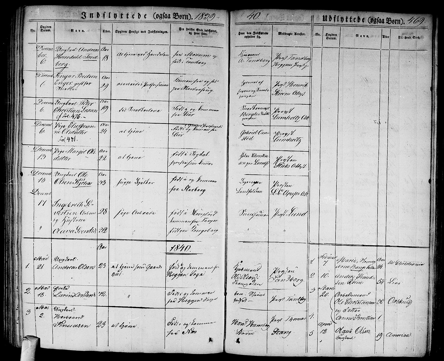 Bragernes kirkebøker, AV/SAKO-A-6/F/Fb/L0001: Parish register (official) no. II 1, 1830-1847, p. 469