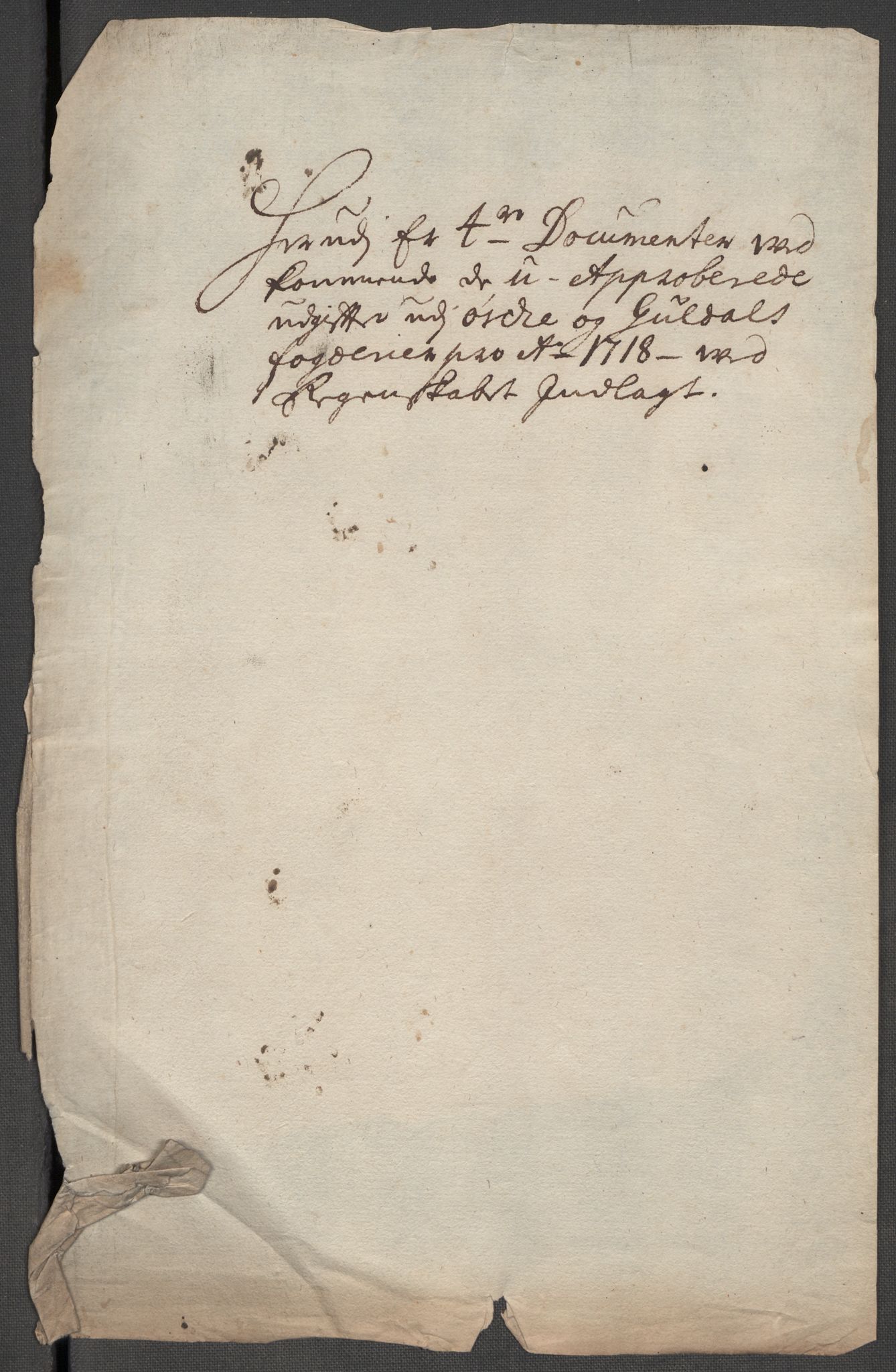 Rentekammeret inntil 1814, Reviderte regnskaper, Fogderegnskap, RA/EA-4092/R60/L3972: Fogderegnskap Orkdal og Gauldal, 1718, p. 627