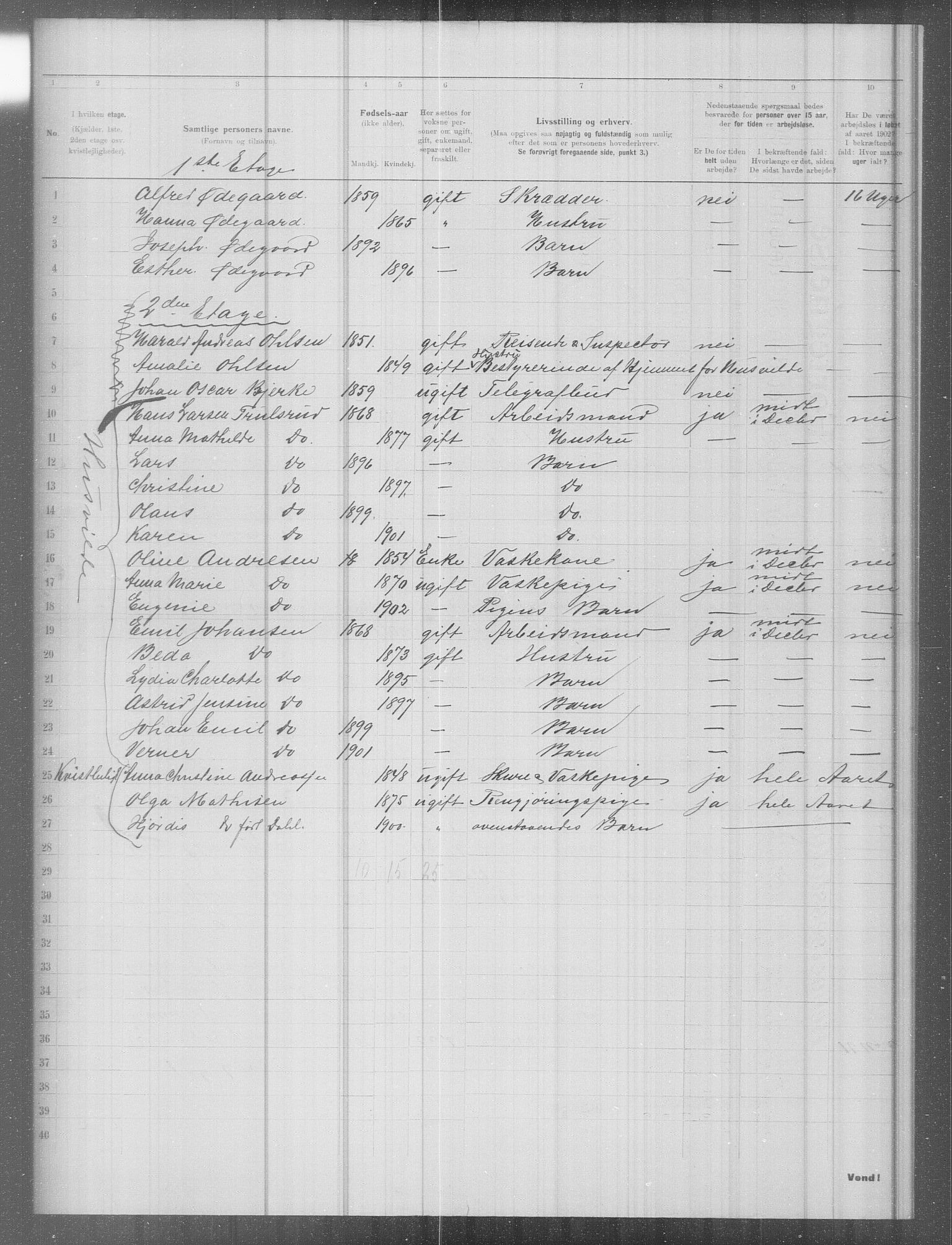 OBA, Municipal Census 1902 for Kristiania, 1902, p. 9159