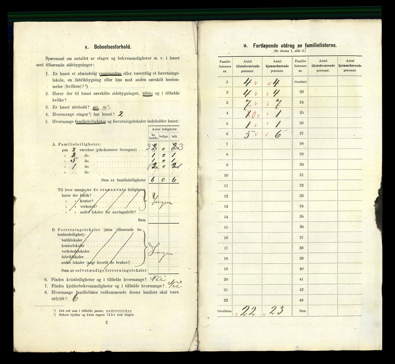 RA, 1910 census for Kristiansand, 1910, p. 2257