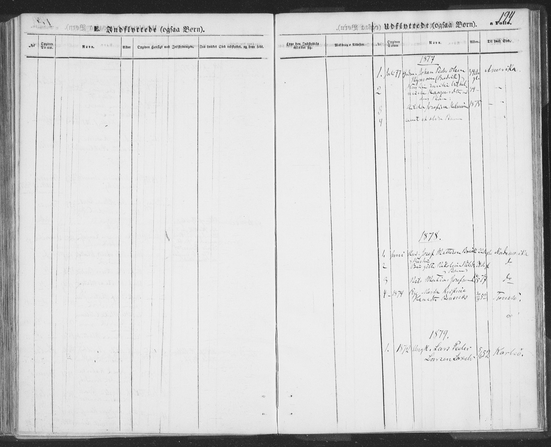 Lyngen sokneprestembete, SATØ/S-1289/H/He/Hea/L0009kirke: Parish register (official) no. 9, 1864-1882, p. 194