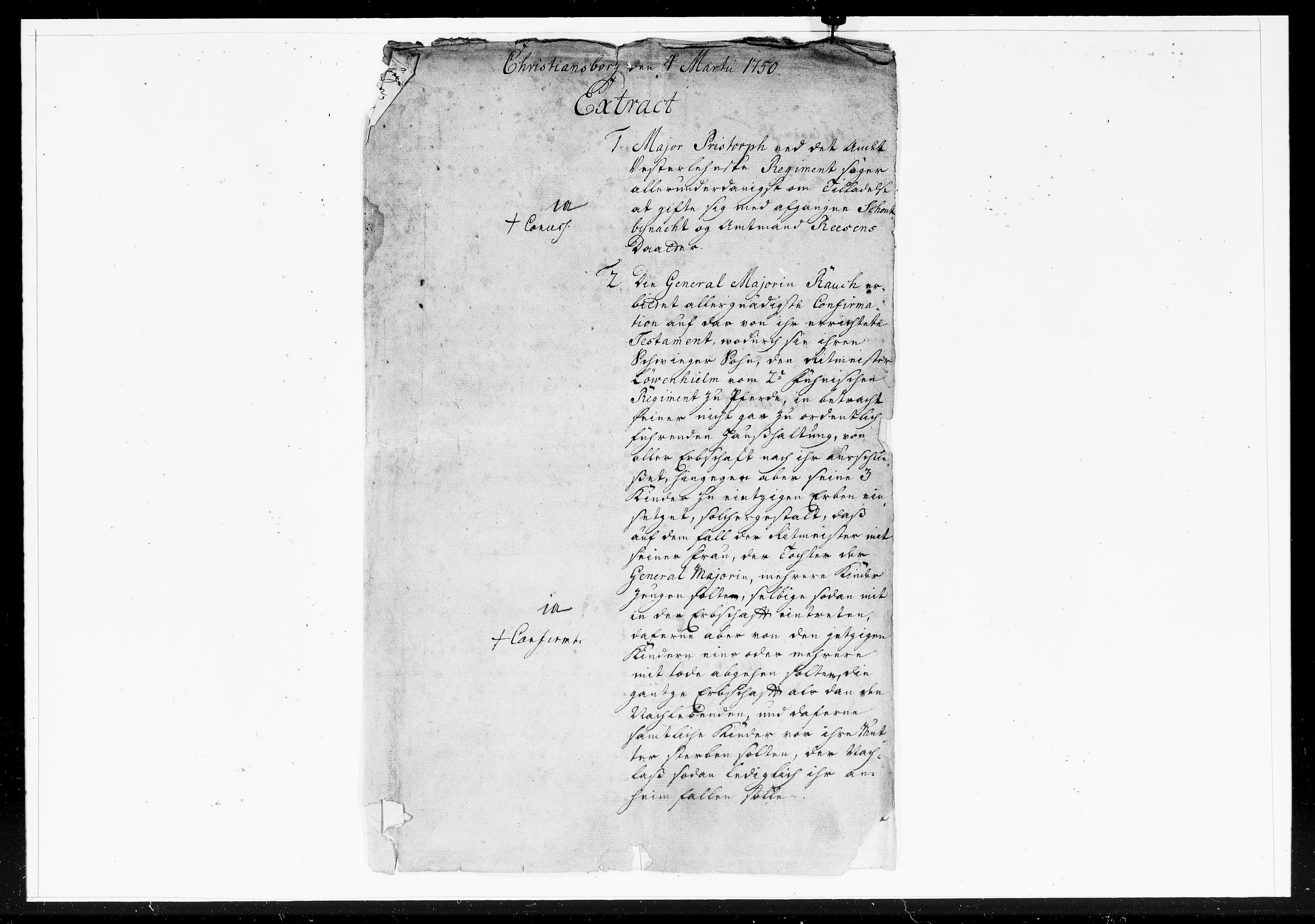 Krigskollegiet, Krigskancelliet, DRA/A-0006/-/1218-1225: Refererede sager, 1750, p. 61