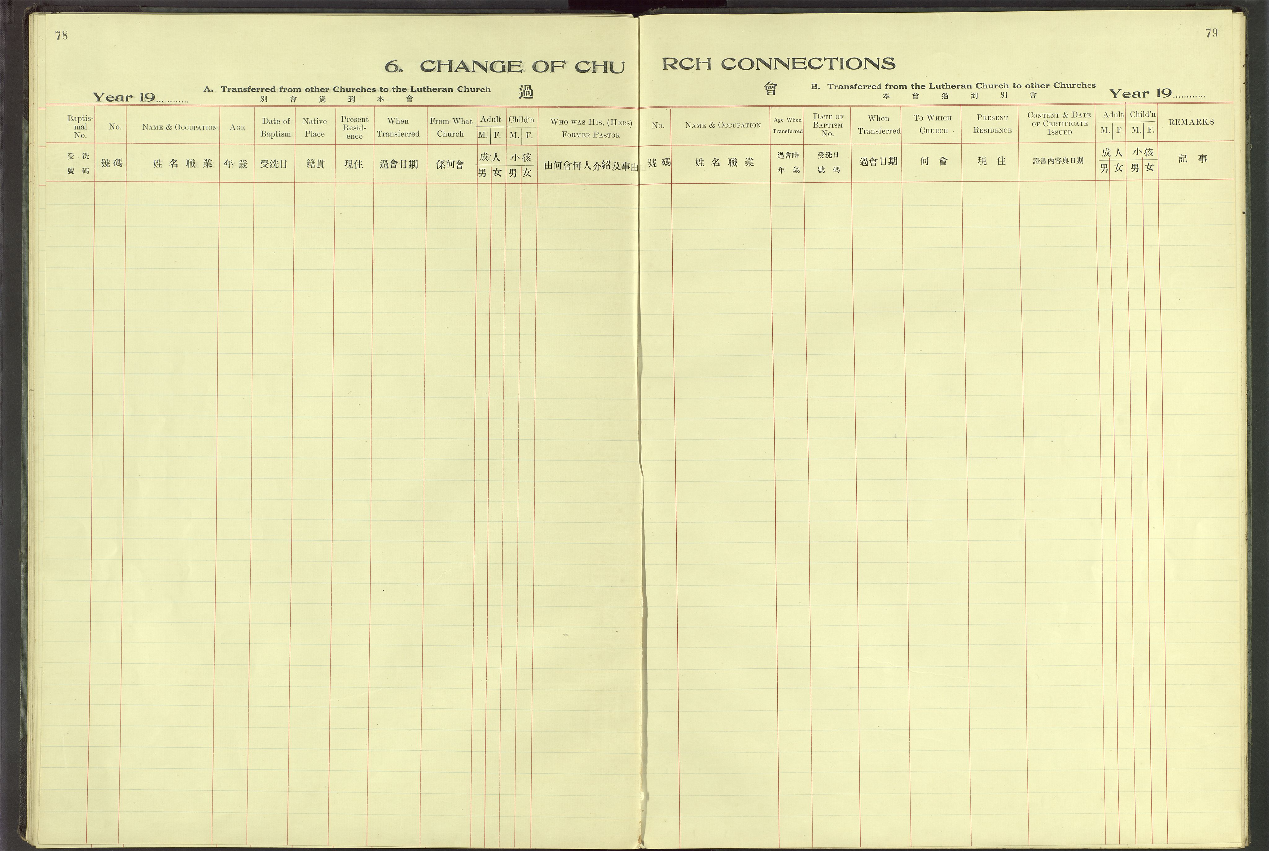 Det Norske Misjonsselskap - utland - Kina (Hunan), VID/MA-A-1065/Dm/L0064: Parish register (official) no. 102, 1913-1946, p. 78-79