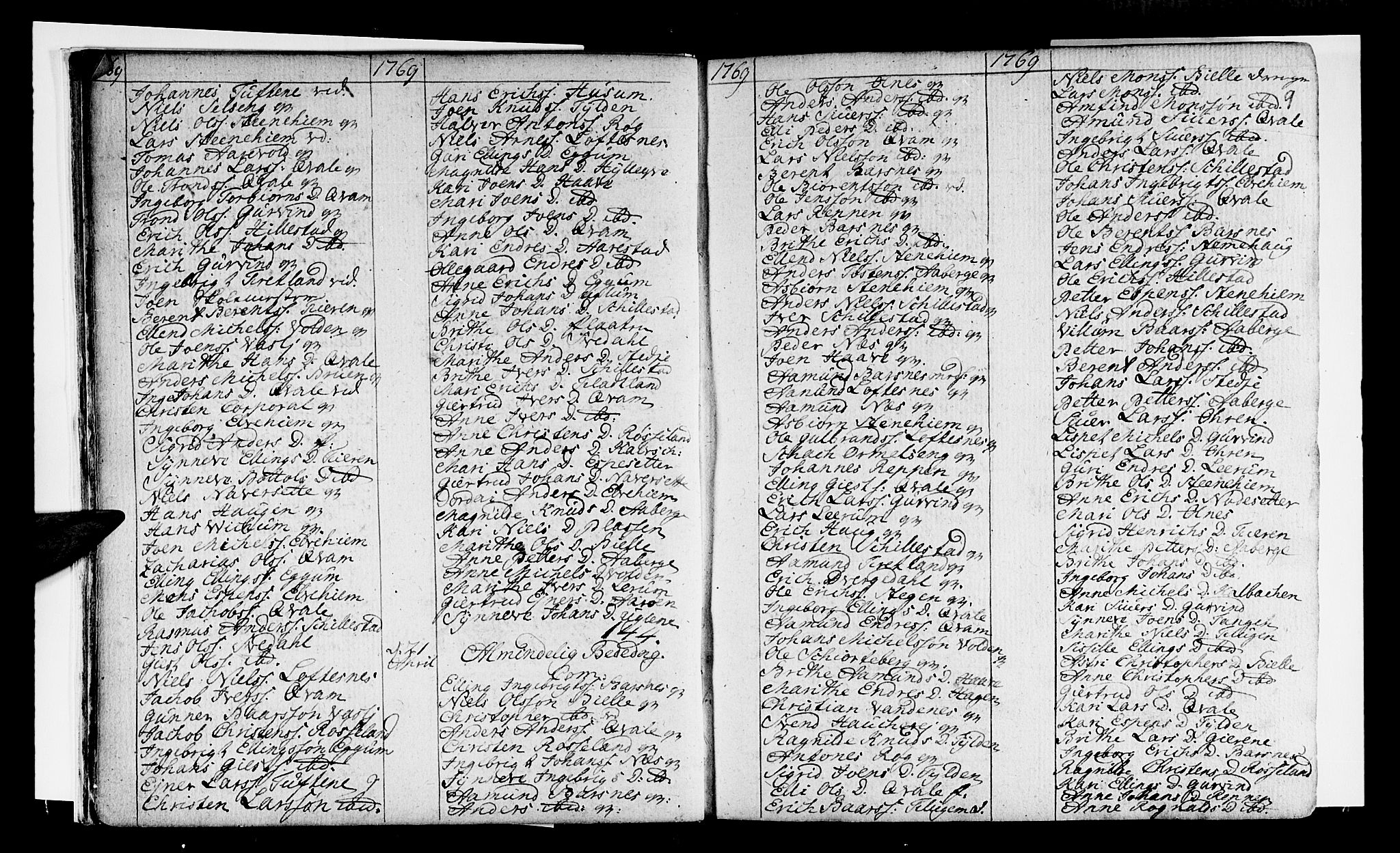 Sogndal sokneprestembete, SAB/A-81301/H/Haa/Haaa/L0005: Parish register (official) no. A 5, 1768-1782, p. 9